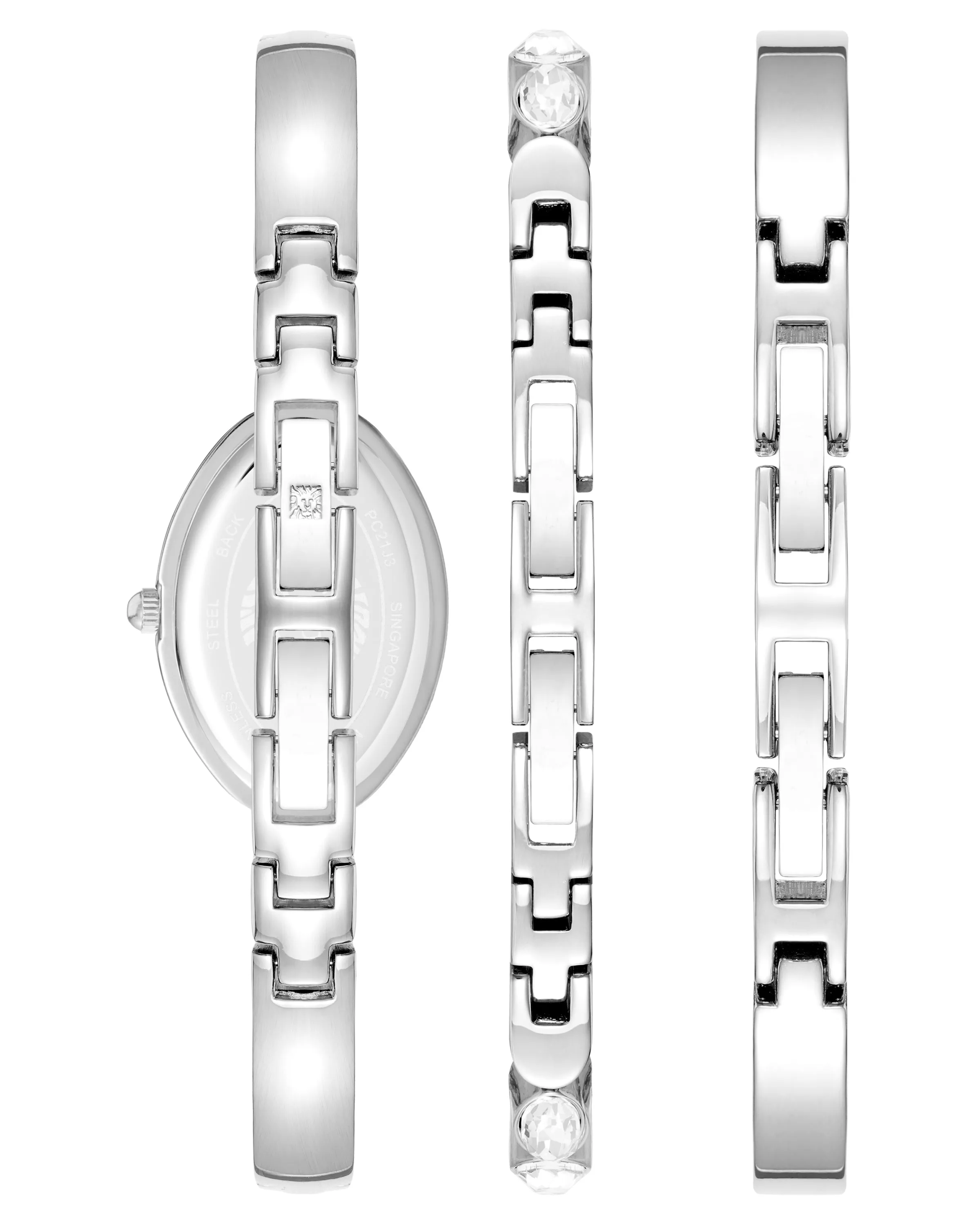 Crystal Accented Bangle Watch and Bracelet Set sold by Anne Klein product image thumbnail 2