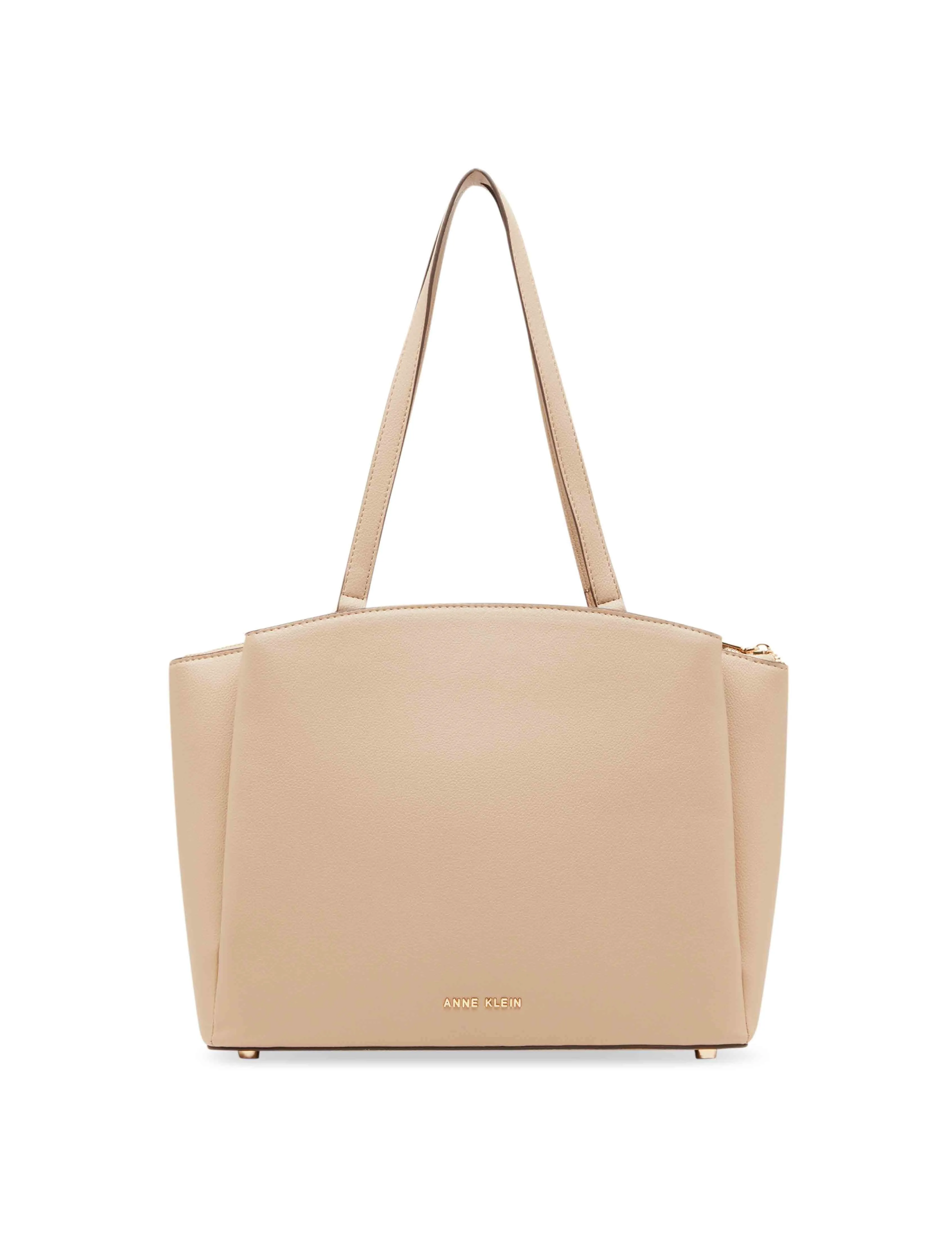 Triple Compartment Tote With Twisted Hardware Detailing sold by Anne Klein product image thumbnail 5