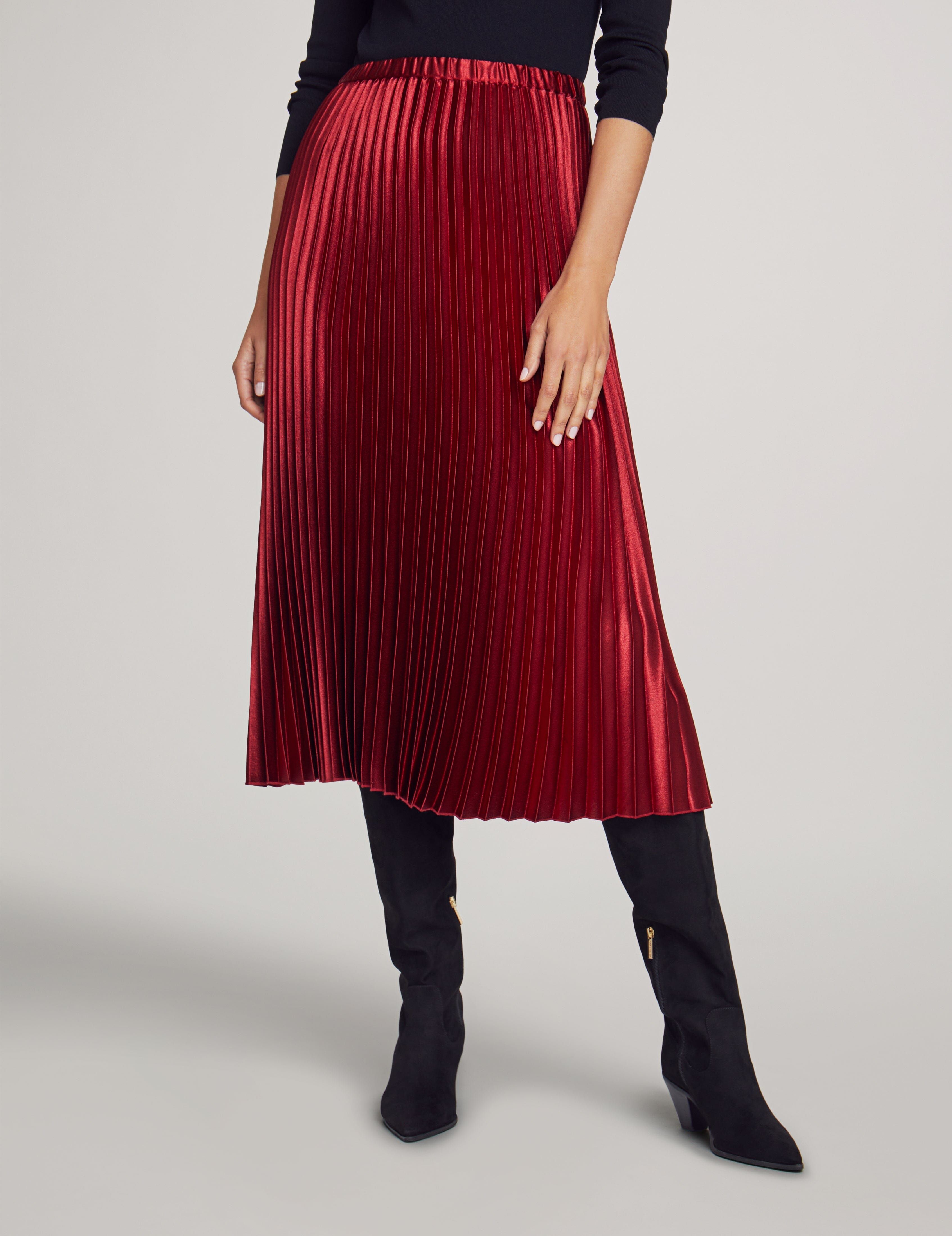 Petite Pull On Pleated Skirt sold by Anne Klein