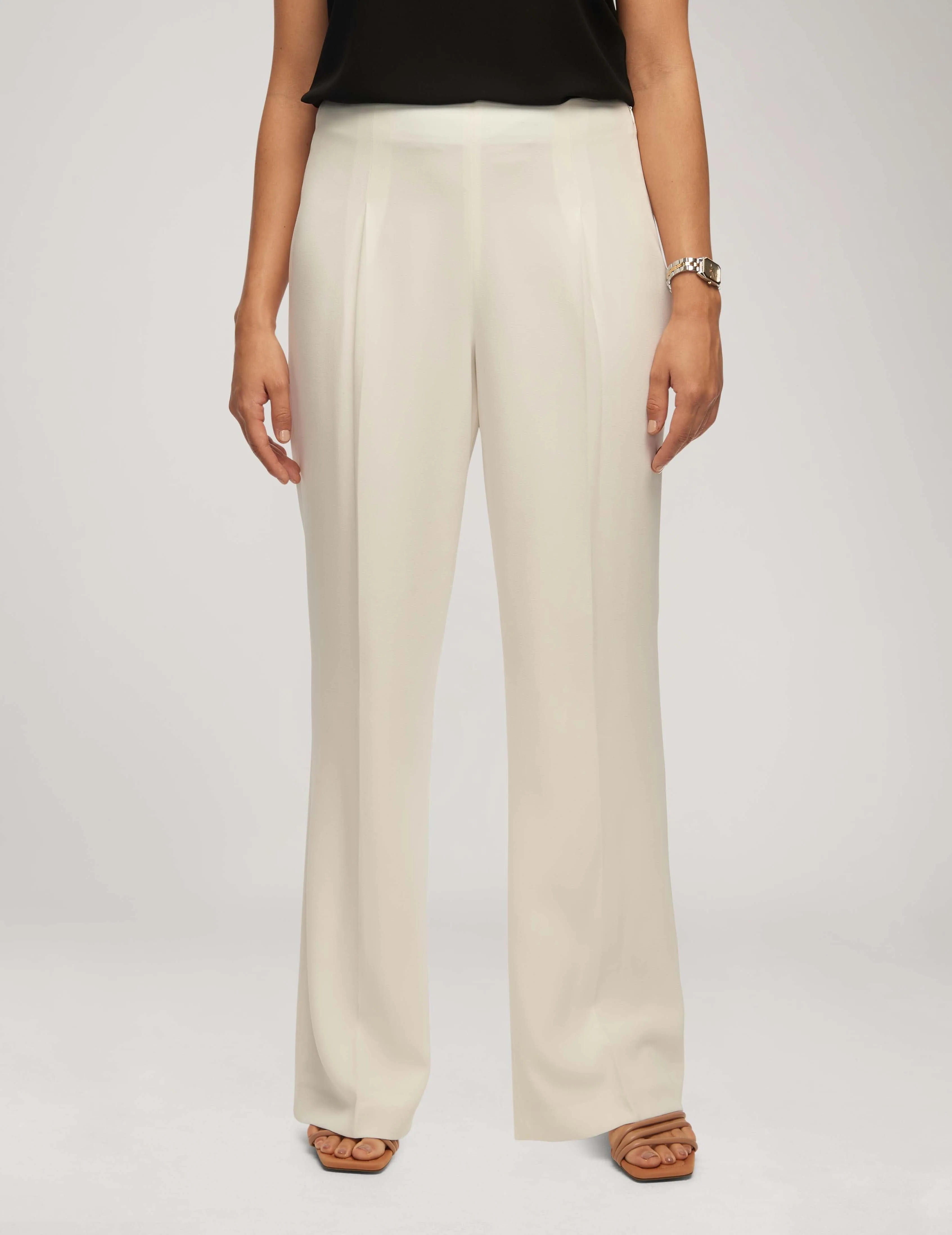 Crepe High Rise Pant With Pleat Wide Leg- Sale sold by Anne Klein product image thumbnail 2