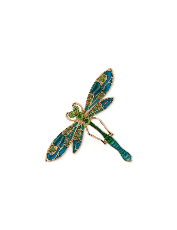 Boxed Gold Dragonfly Pin sold by Anne Klein