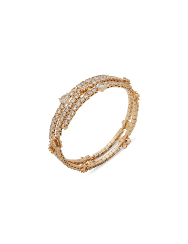 Flower Coil Crystal Bracelet sold by Anne Klein