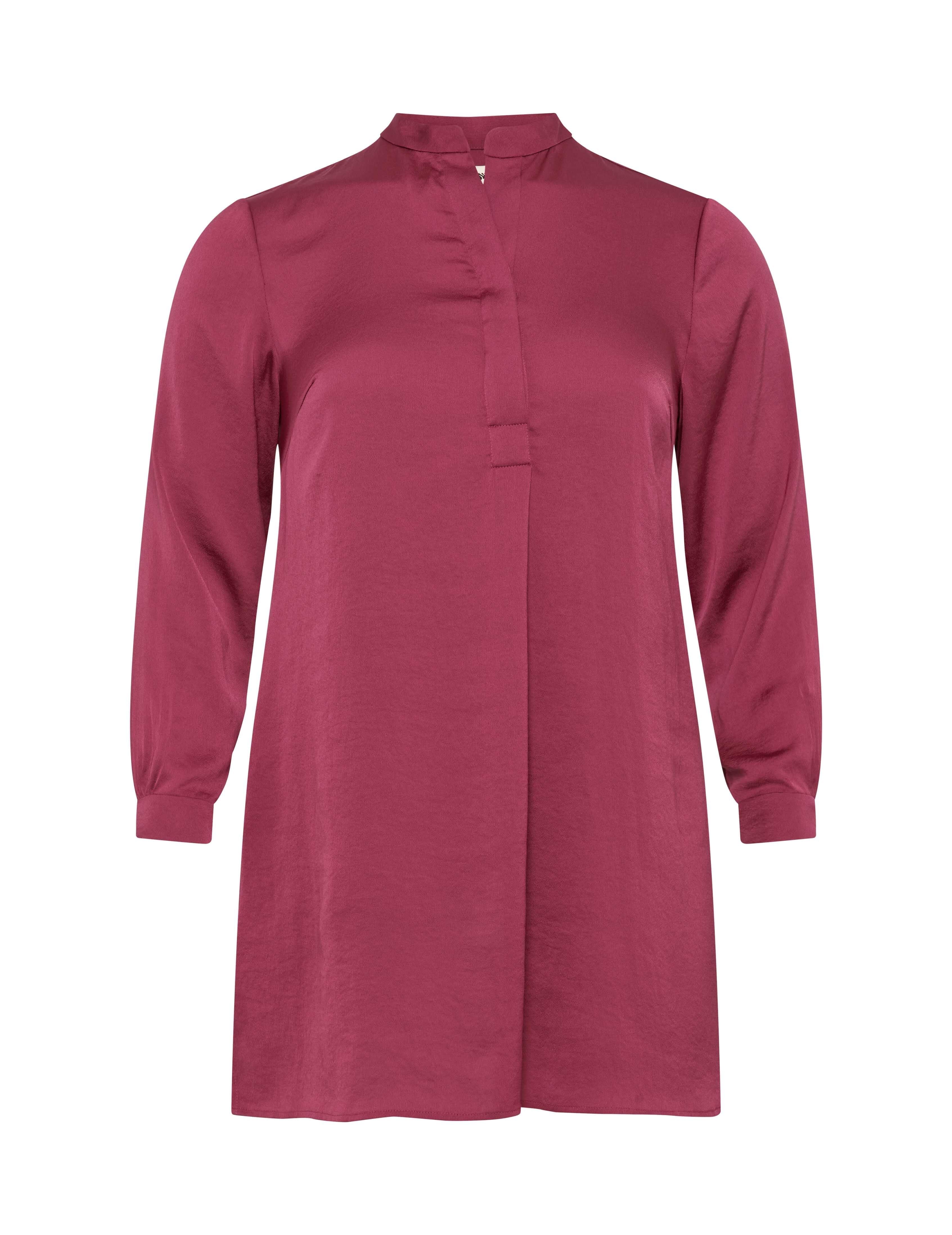 Plus Size Charmeuse Nehru Tunic- Clearance sold by Anne Klein