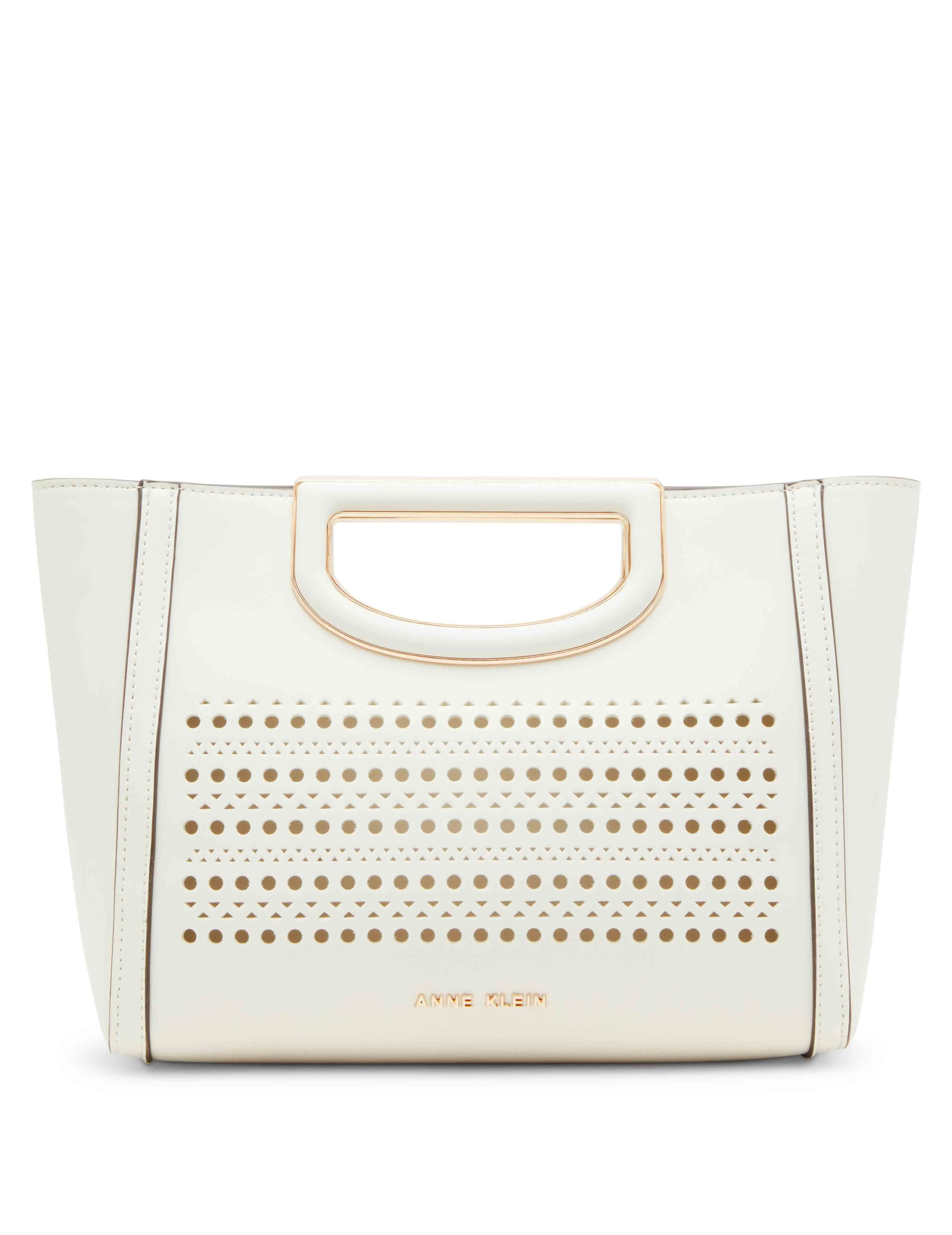 Perforated Cut Out Handle Satchel sold by Anne Klein product image thumbnail 5