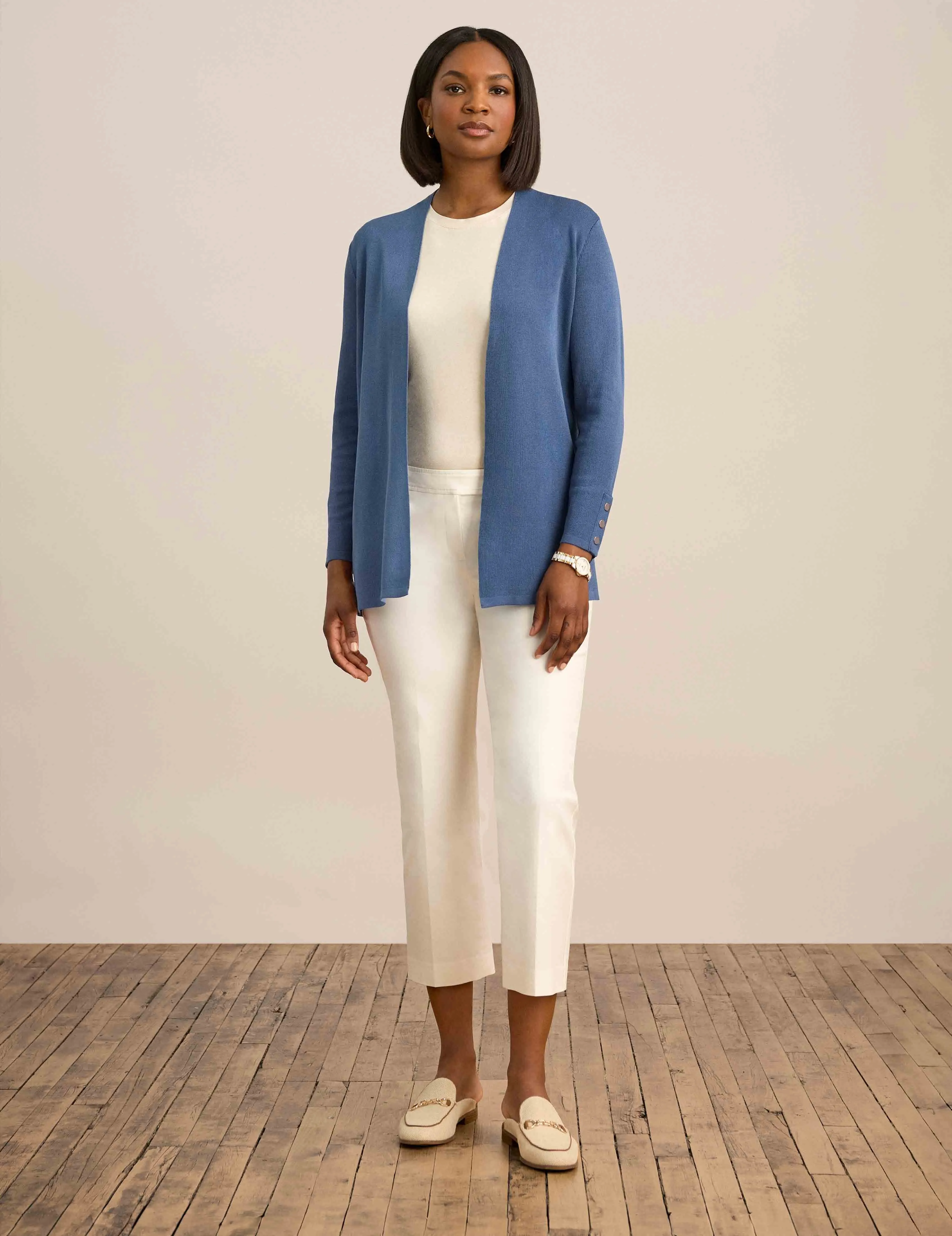 Carmel Kissing Front Cardigan sold by Anne Klein