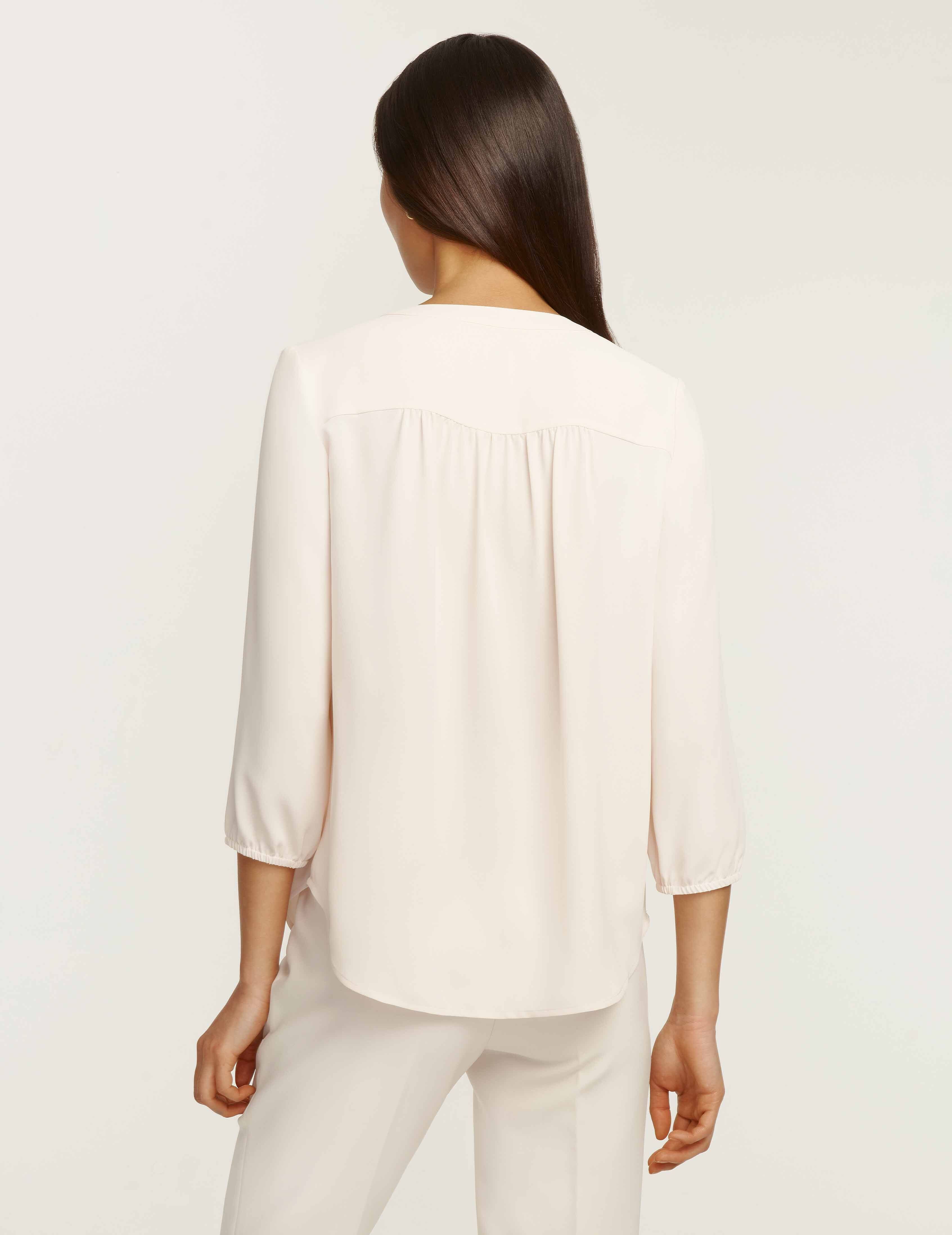 V-Neck Long Sleeve Blouse- Clearance sold by Anne Klein product image thumbnail 3