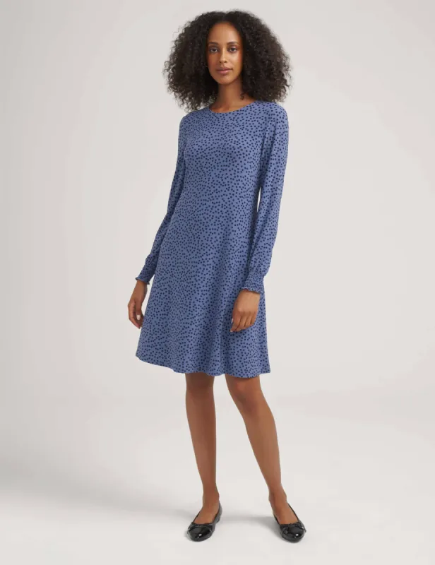 Smocked Sleeve Trapeze Dress- Sale sold by Anne Klein