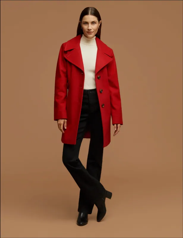 Wool Coat With Buttons sold by Anne Klein
