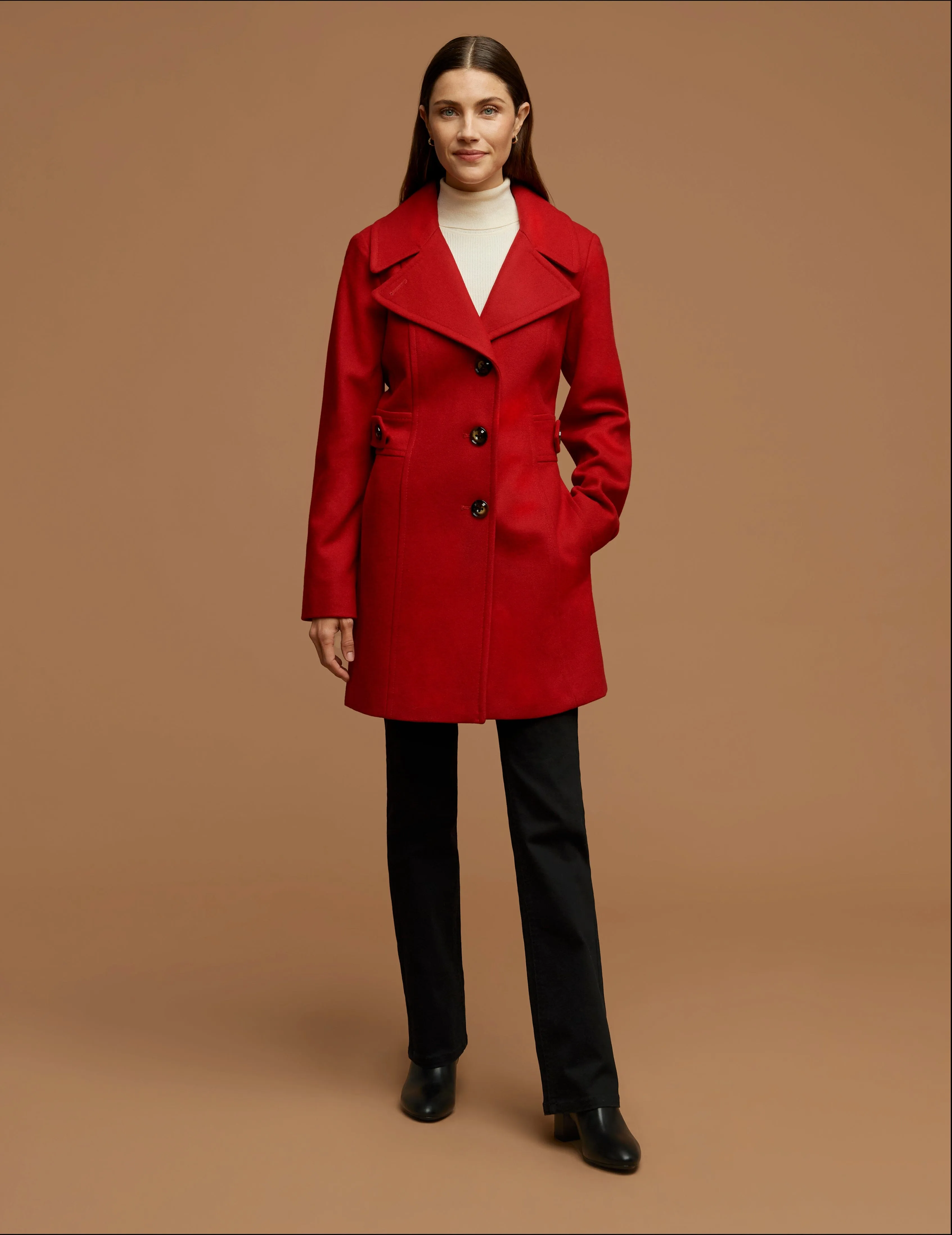 Wool Coat With Buttons sold by Anne Klein product image thumbnail 2