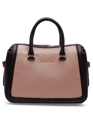 Color Blocked Top Handle Zip Satchel sold by Anne Klein