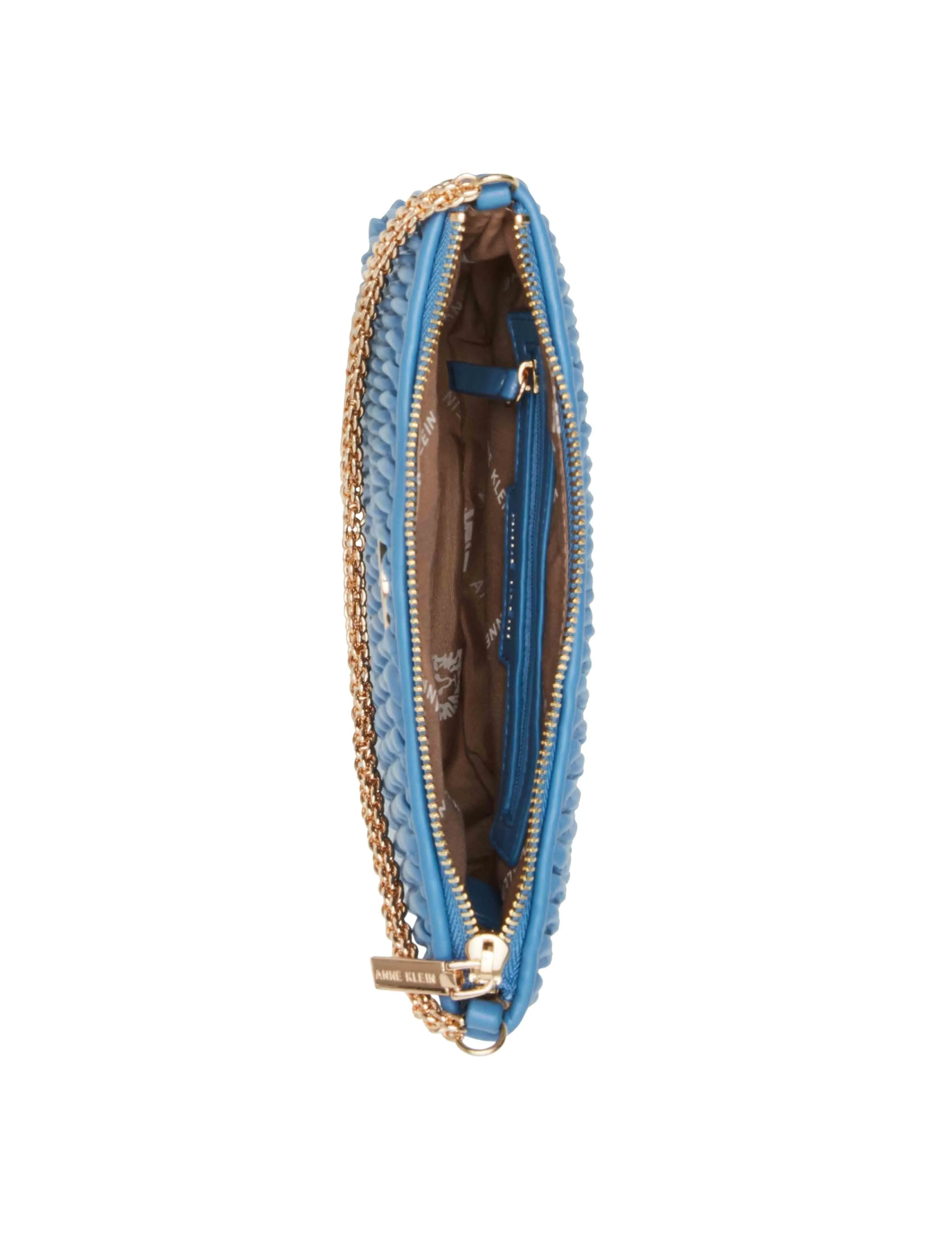 Ruched Crossbody With Chain Swag sold by Anne Klein product image thumbnail 3