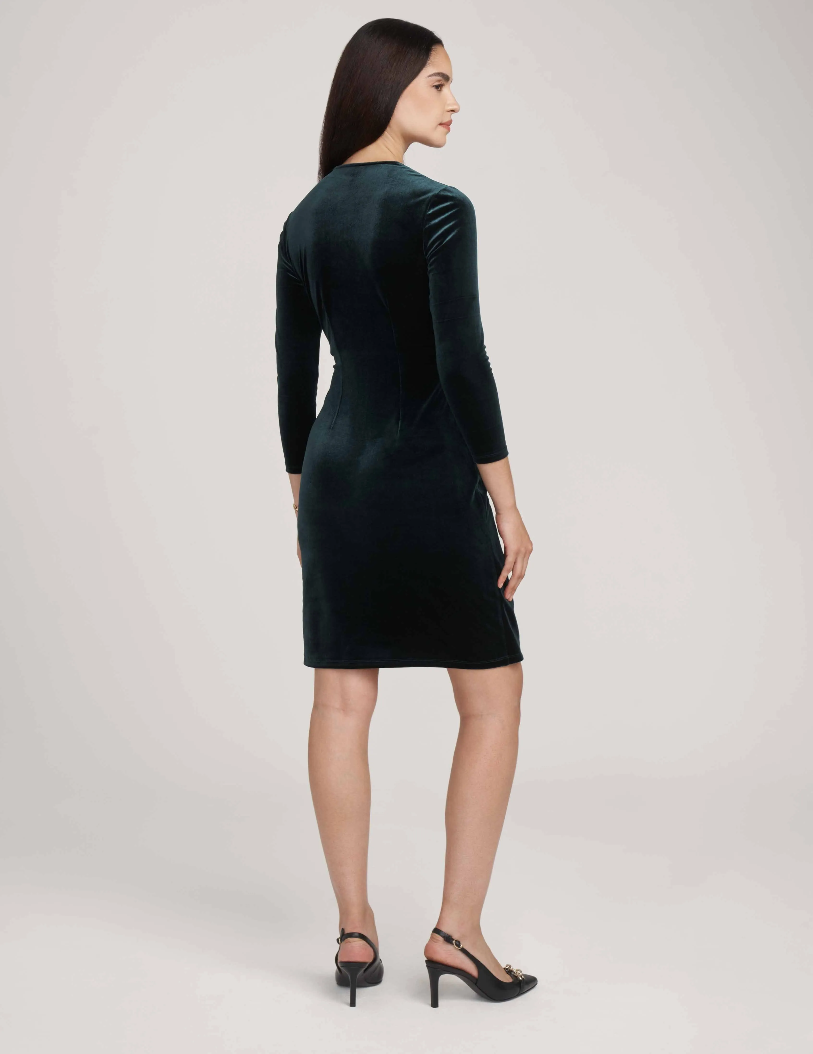 Velvet Classic Faux Wrap Dress- Sale sold by Anne Klein product image thumbnail 2