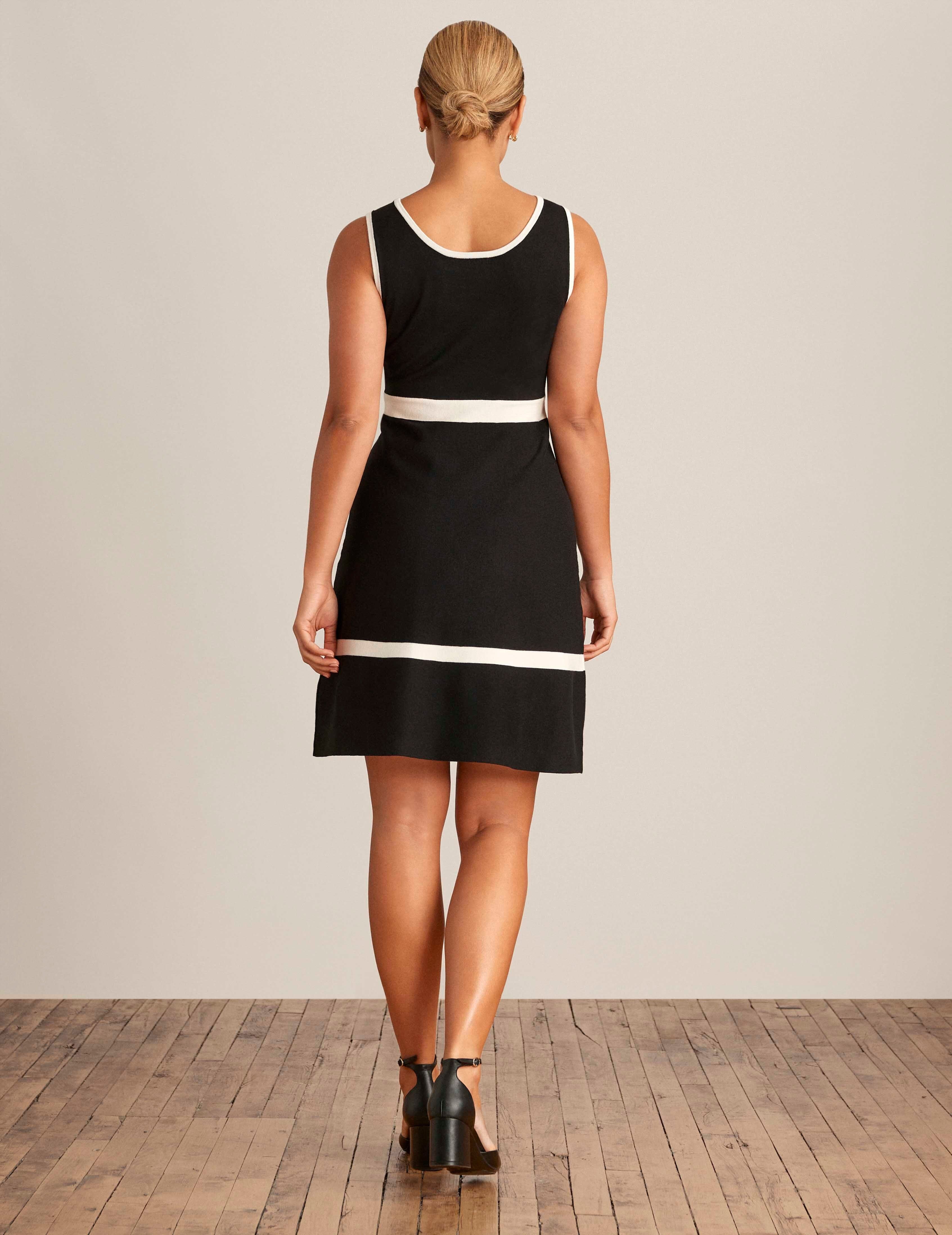 Sleeveless Fit & Flare Ballet Knit Dress sold by Anne Klein product image thumbnail 2