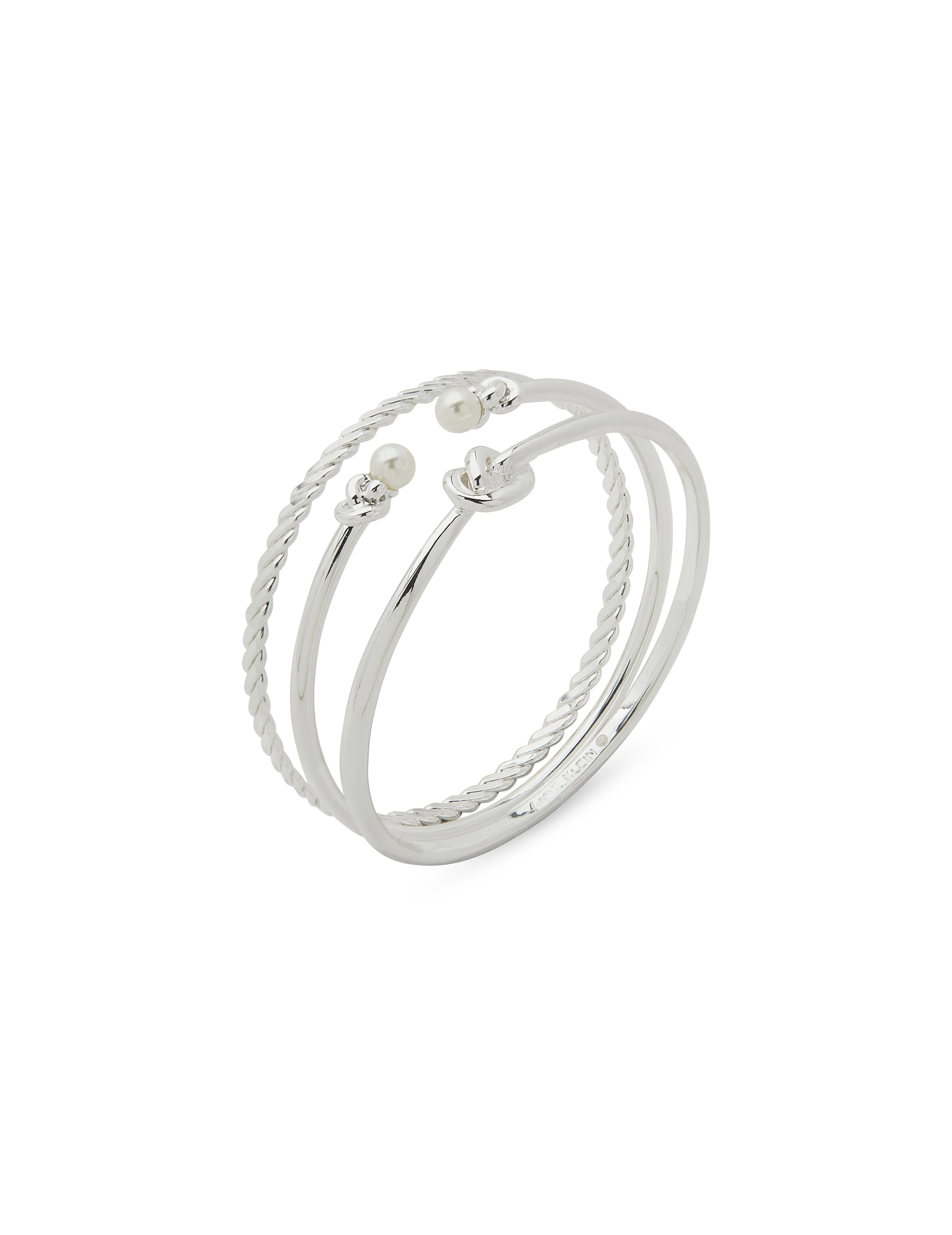 Set of Knot Roped Bangles in Gift Box sold by Anne Klein