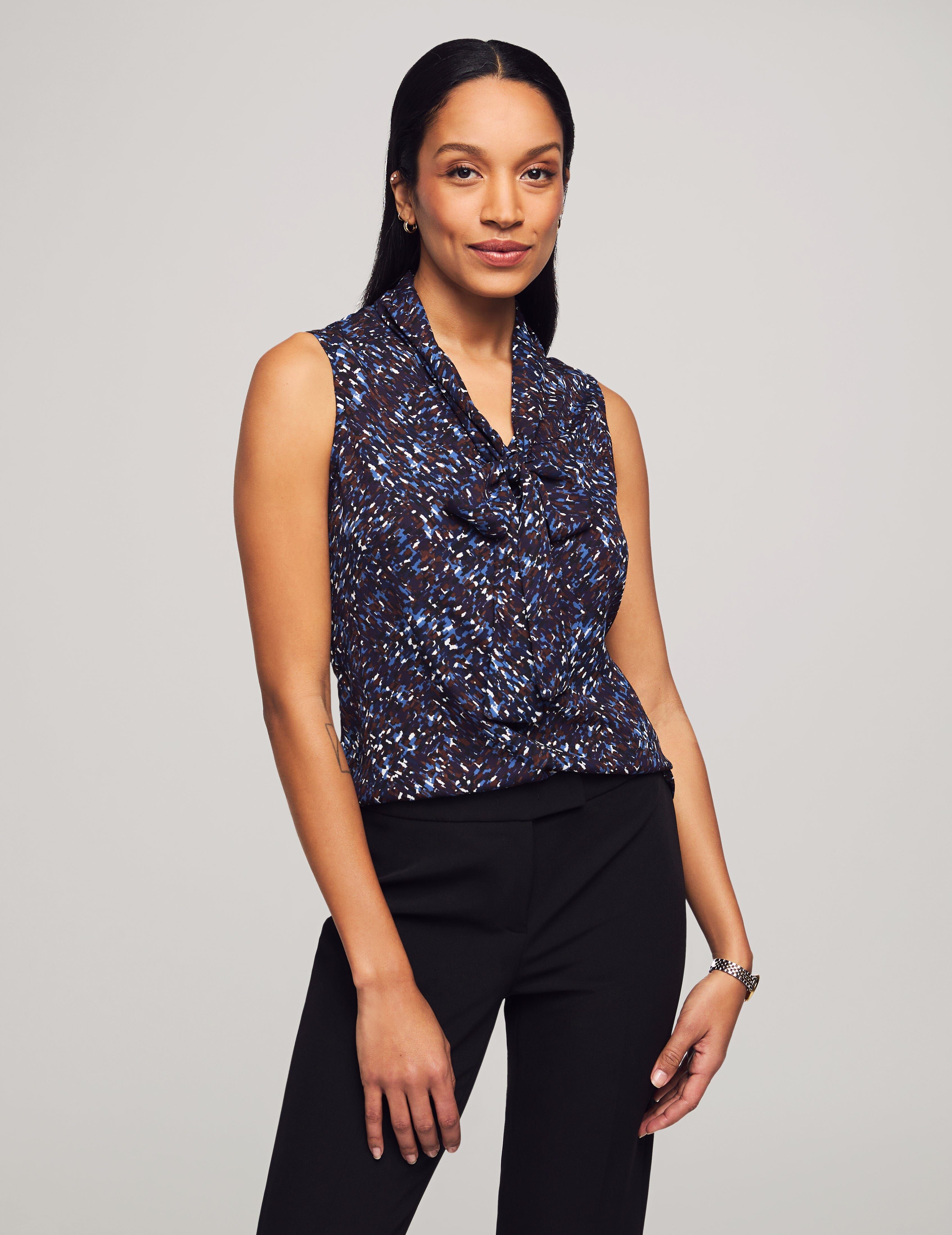 Sleeveless Tie Neck Blouse sold by Anne Klein