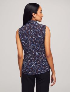 Sleeveless Tie Neck Blouse sold by Anne Klein