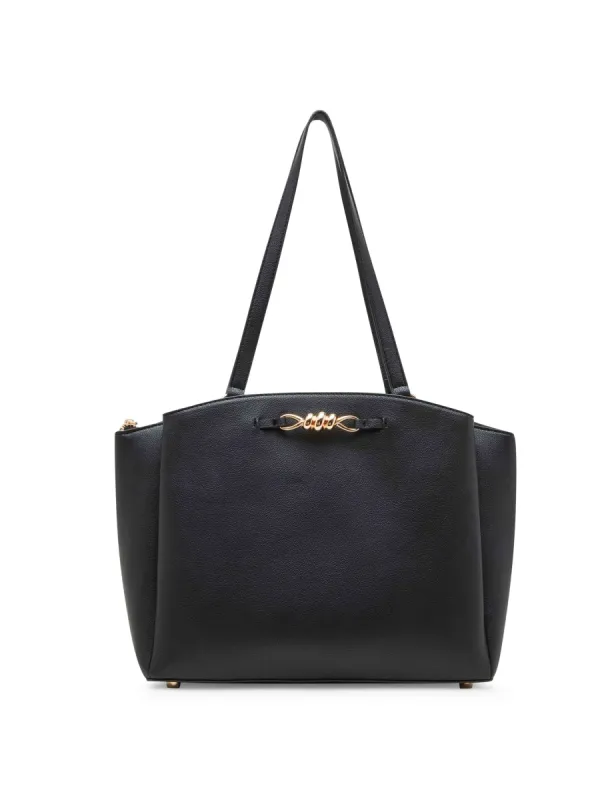 Triple Compartment Tote With Twisted Detailing sold by Anne Klein
