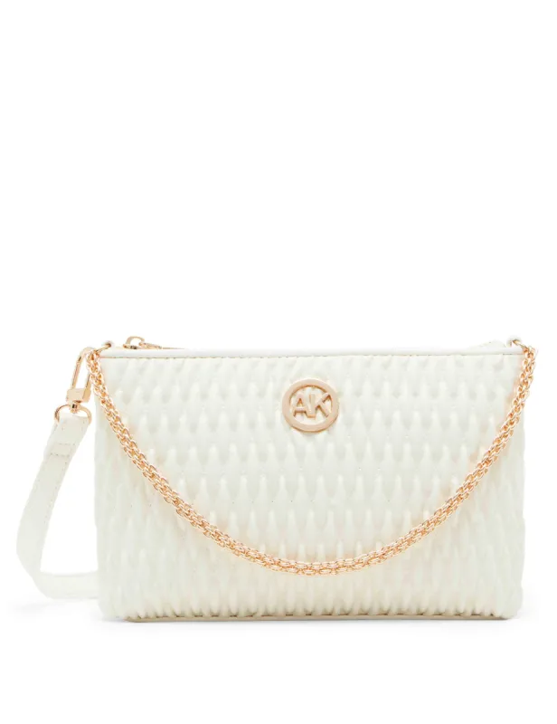 Ruched Crossbody With Chain Swag sold by Anne Klein