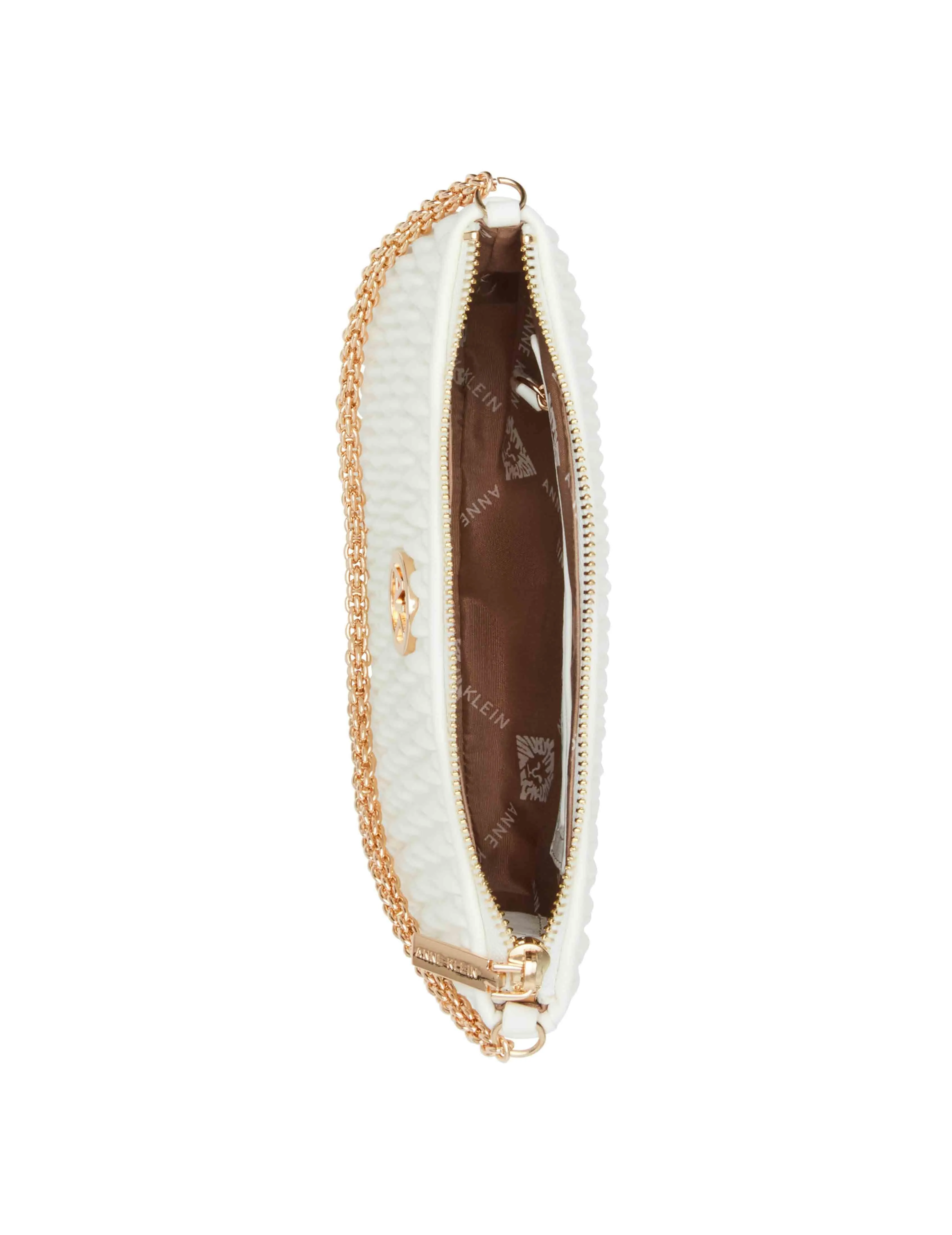 Ruched Crossbody With Chain Swag sold by Anne Klein product image thumbnail 2