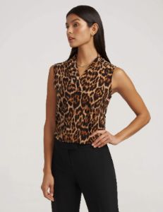 Print Triple Pleat Top- Clearance sold by Anne Klein
