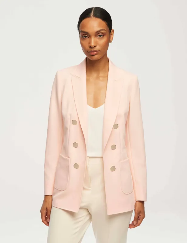 Faux Double-Breasted Jacket With Patch Pockets- Sale sold by Anne Klein