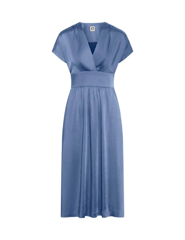 Washed Satin V-Neck Midi Dress- Sale sold by Anne Klein