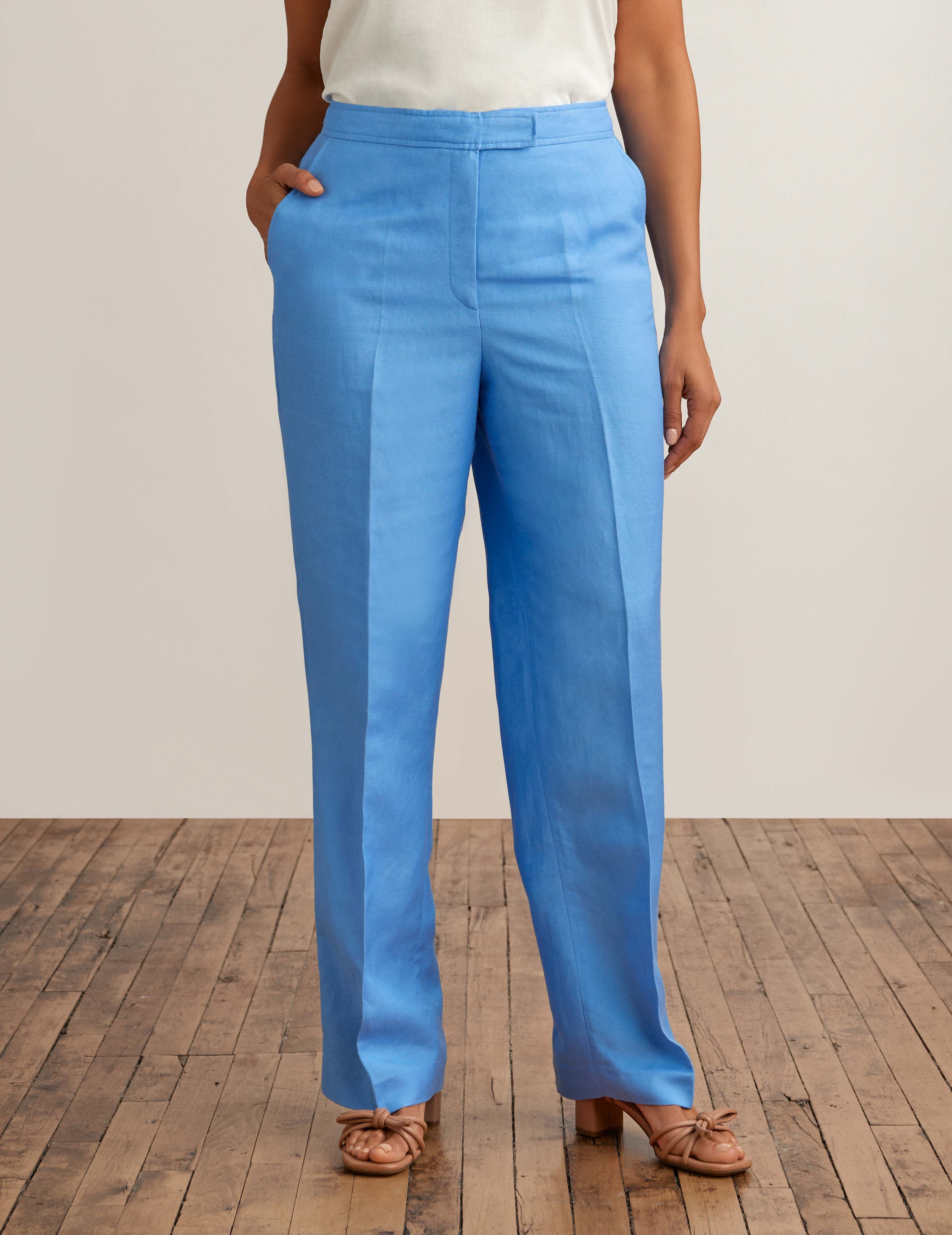 The Jillian Fly Front Wide Leg Trouser sold by Anne Klein