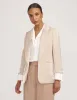 Linen Foil Notched Collar Jacket- Sale sold by Anne Klein