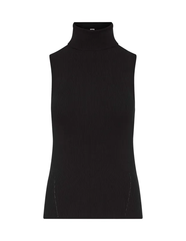 Sleeveless Rib Turtleneck- Clearance sold by Anne Klein
