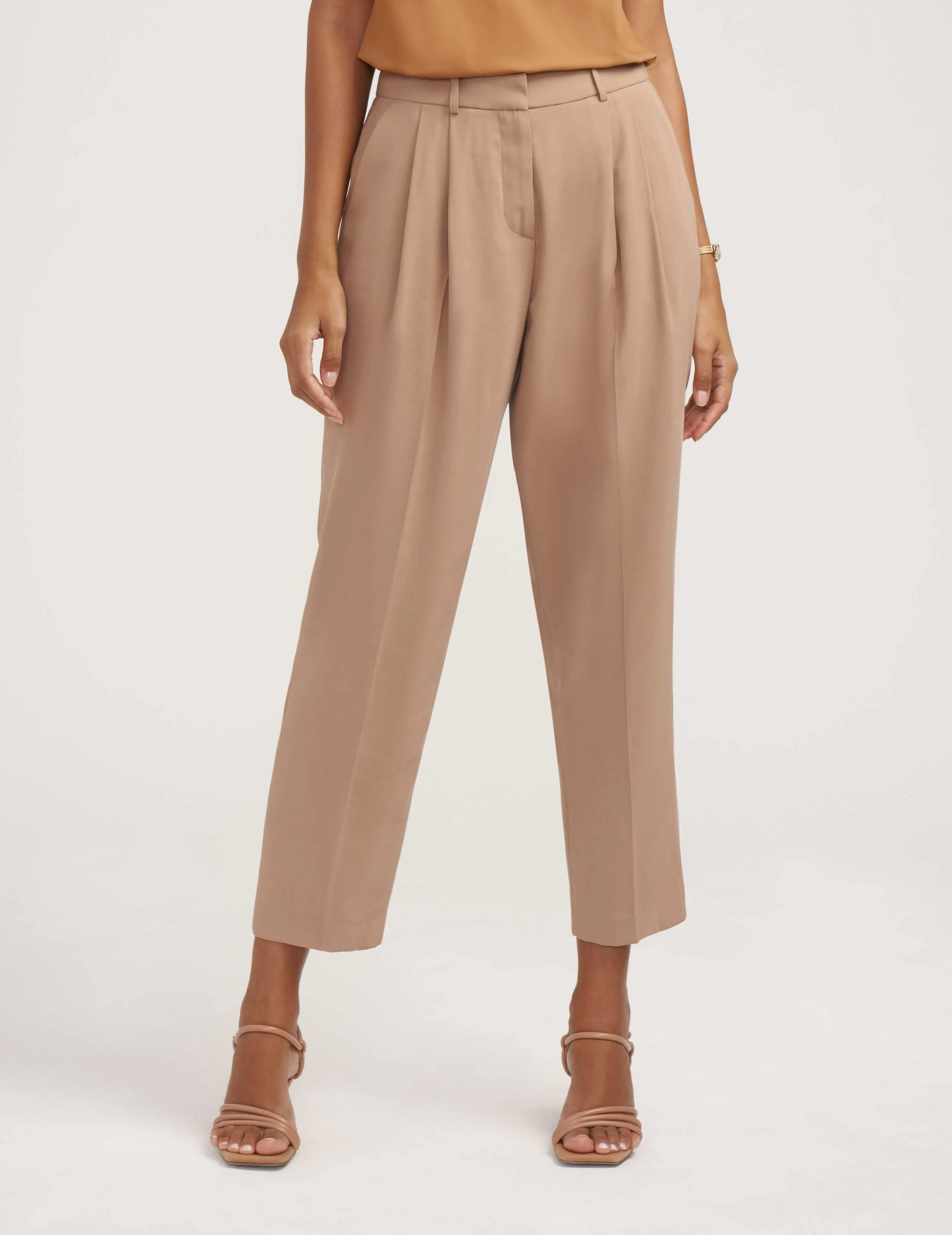 Fly Front High Rise Pleated Pant- Sale sold by Anne Klein product image thumbnail 3