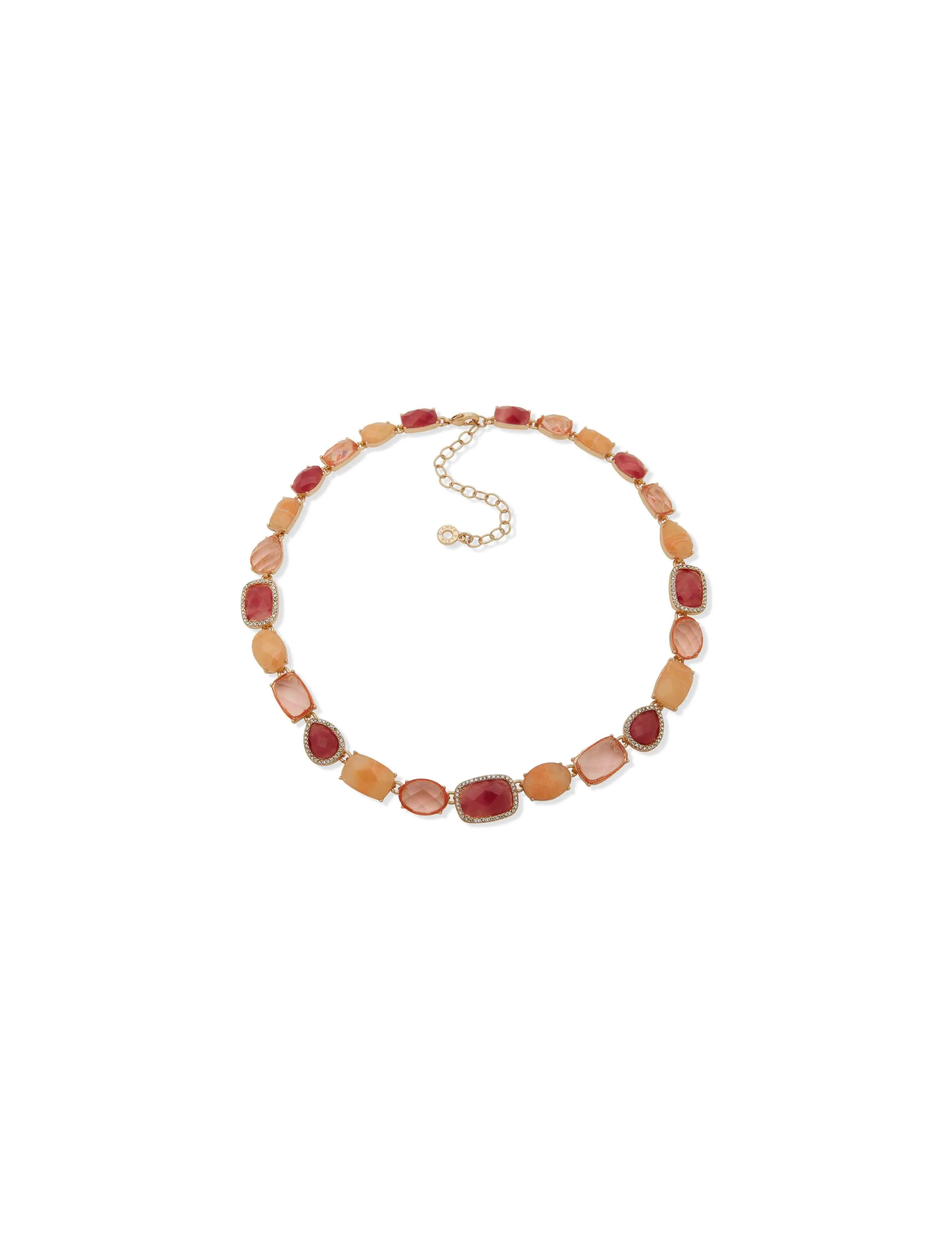 Collar Pink Multi Crystal Necklace sold by Anne Klein