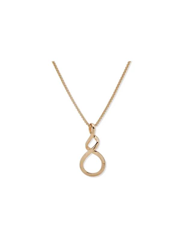 Gold Swirl Pendant Necklace sold by Anne Klein