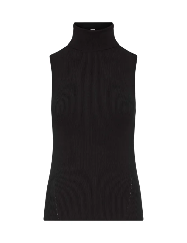 Sleeveless Rib Turtleneck- Sale sold by Anne Klein
