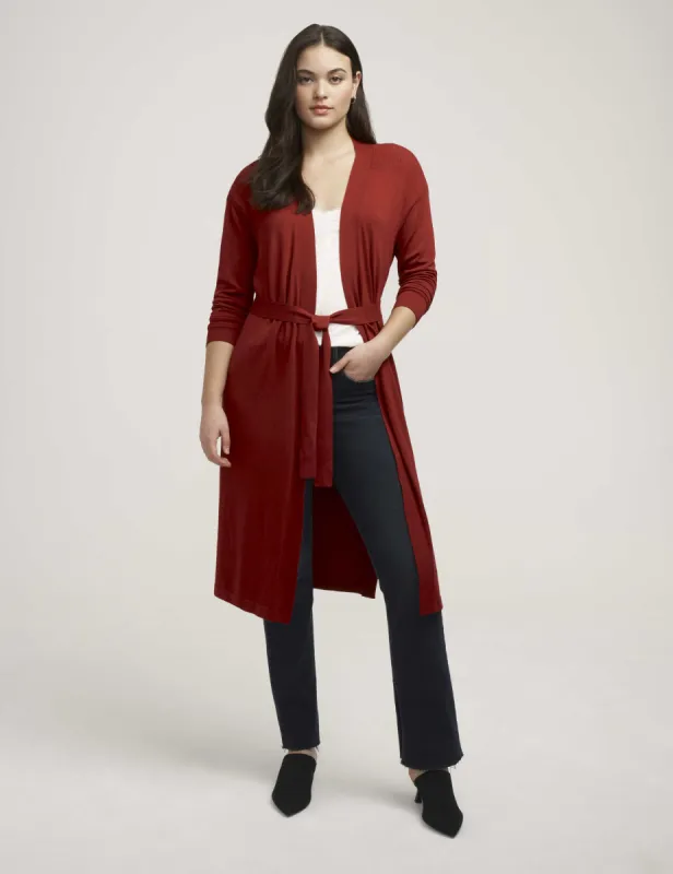 Belted Long Cardigan- Sale made by Kasper