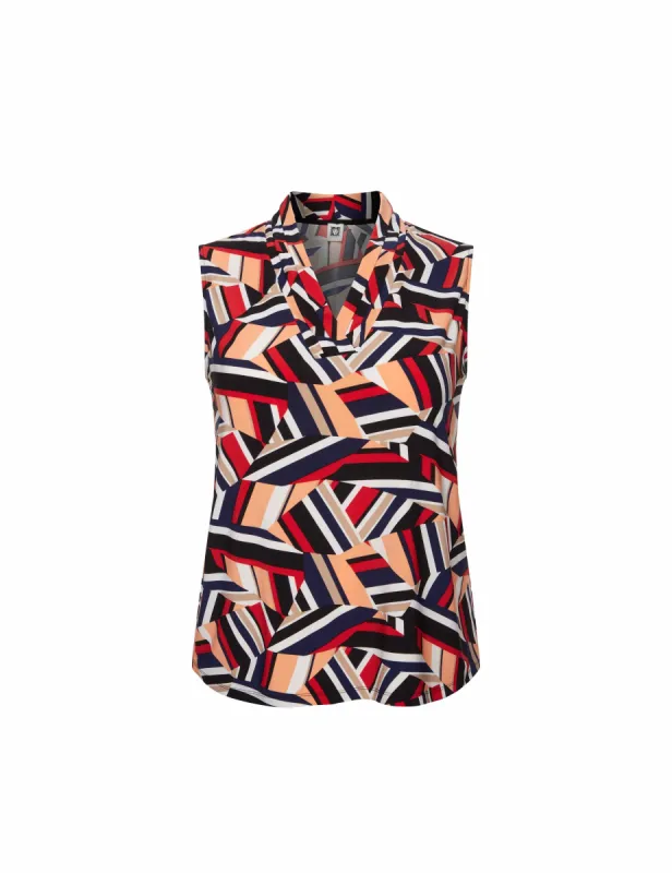 Plus Size Printed Triple Pleat Top- Clearance sold by Anne Klein