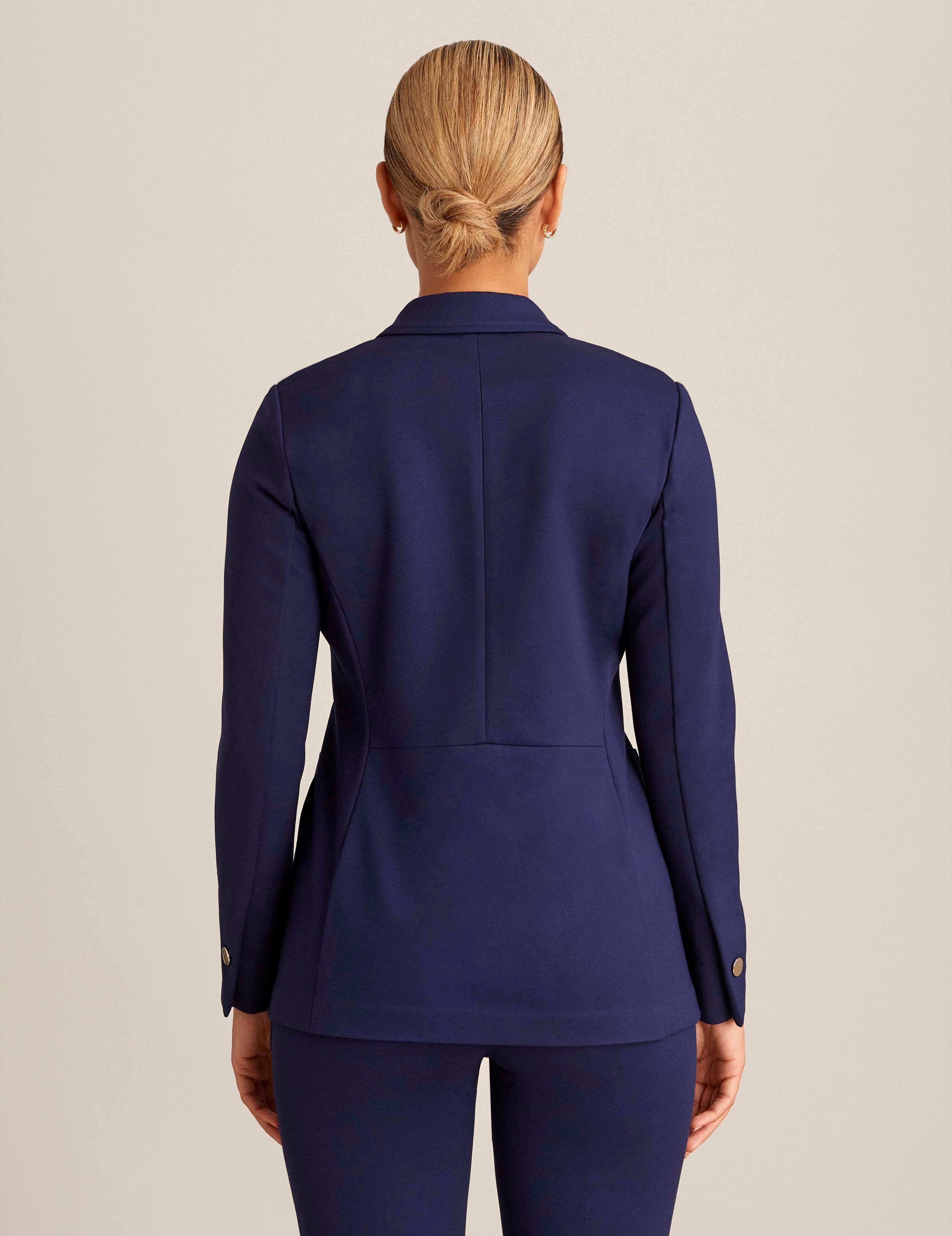 Compression Collection Faux Double Breasted Blazer With Patch Pockets sold by Anne Klein product image thumbnail 3