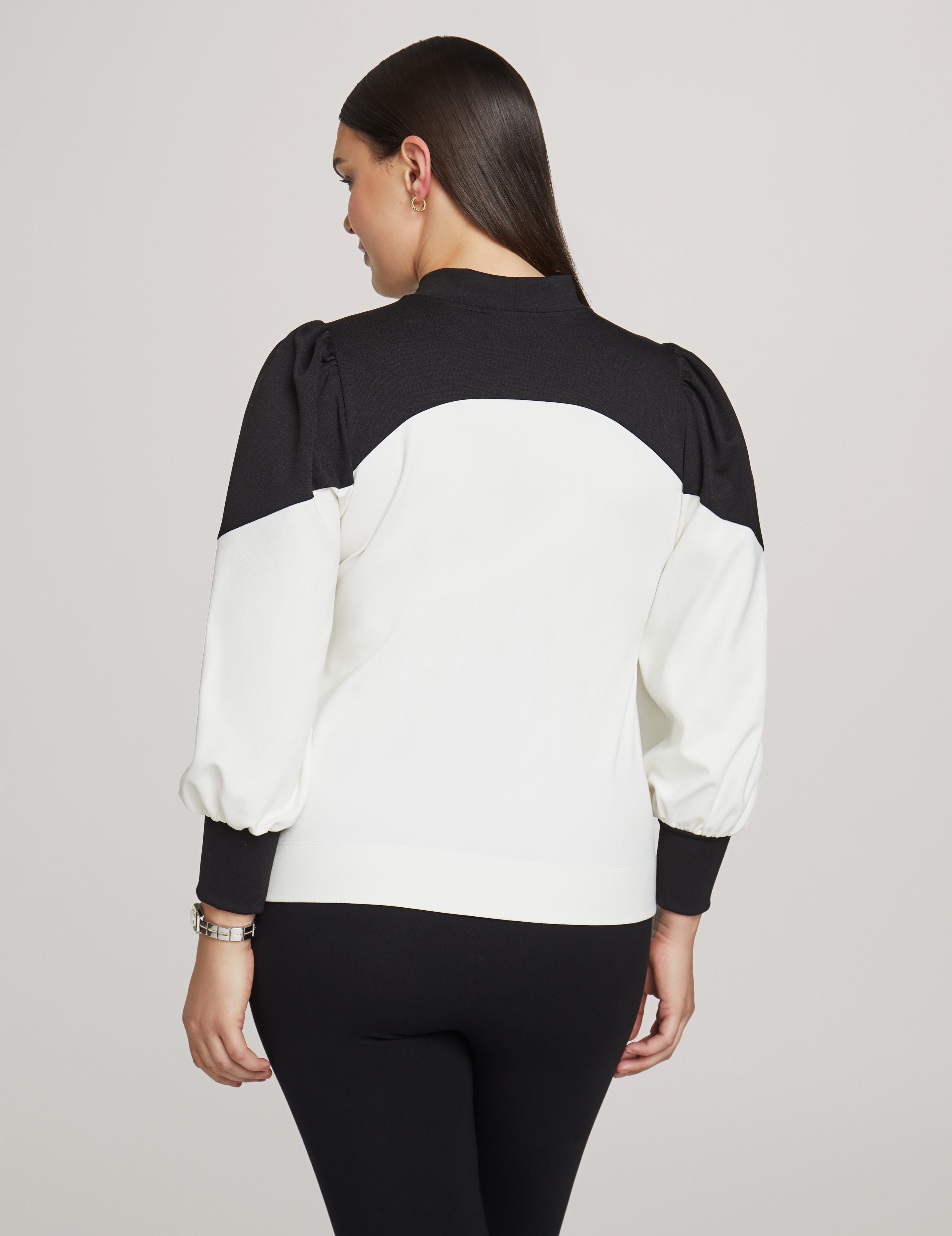 Colorblock Bishop Sleeve Top sold by Anne Klein product image thumbnail 2