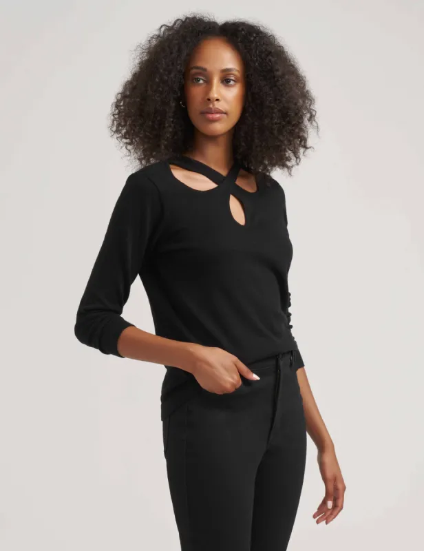 Cross Over Neckline Sweater- Sale sold by Anne Klein