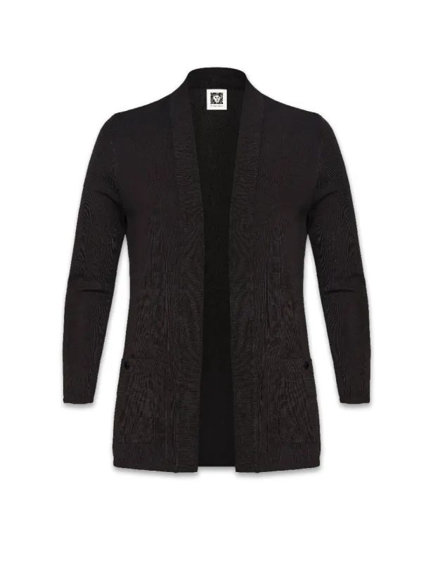 Plus Size Two Pocket Malibu Cardigan- Sale made by Anne Klein