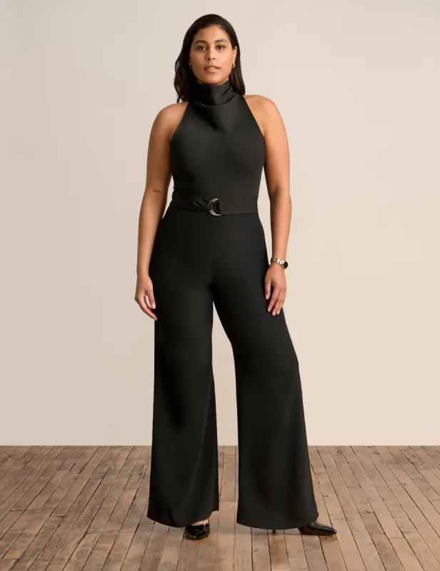 High Cowl Neck Jumpsuit sold by Anne Klein