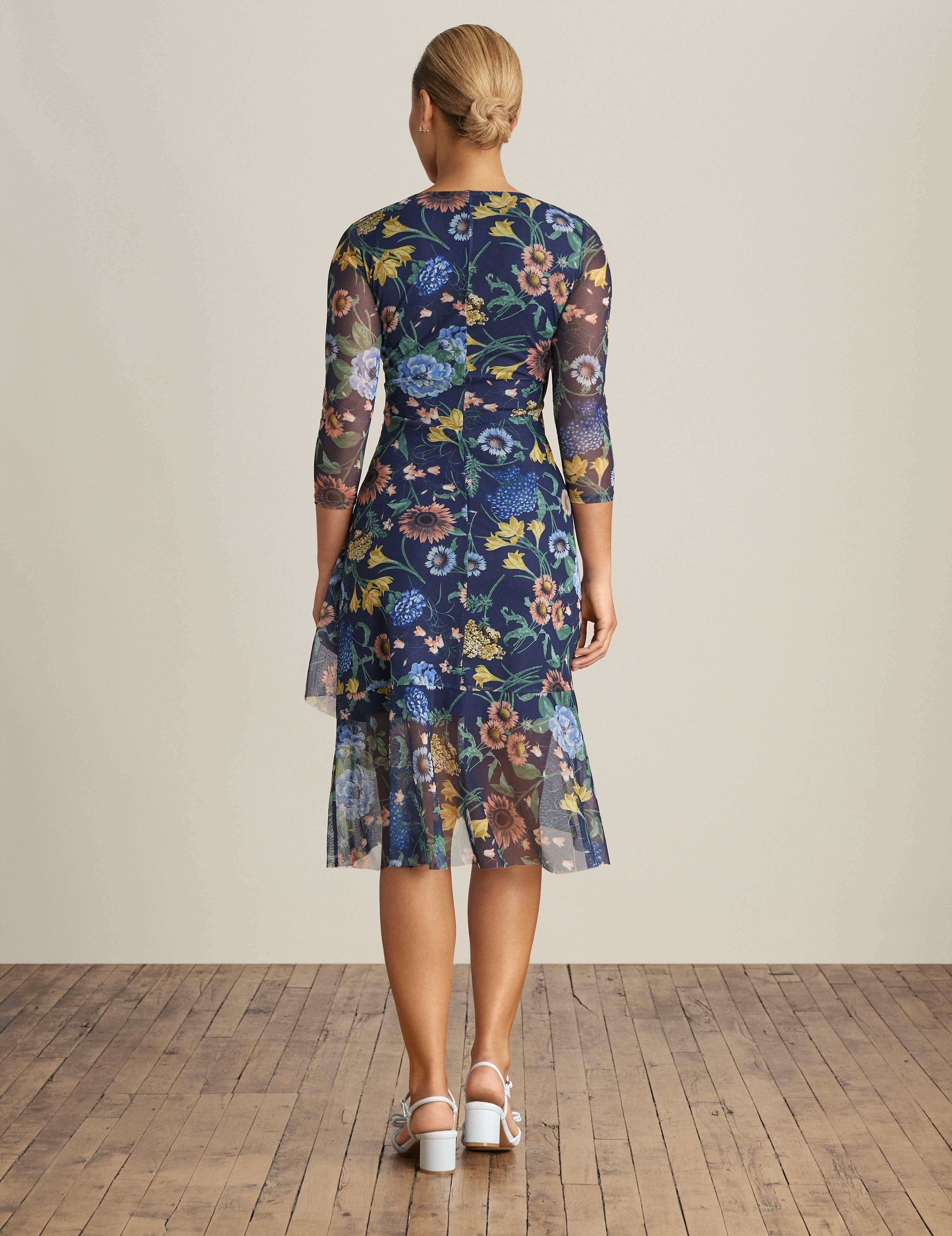 Faux Wrap Dress With 3/4 Sleeves sold by Anne Klein product image thumbnail 2