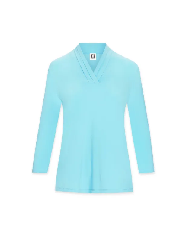 Triple Pleat Long Sleeve Top- Clearance sold by Anne Klein