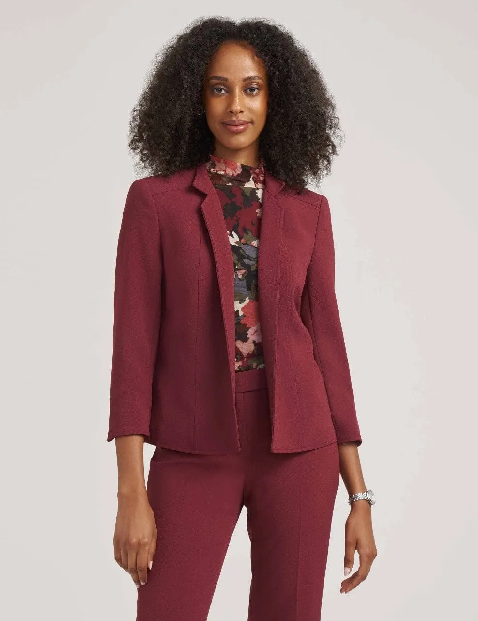 Volume Compression Stand Collar Jacket- Sale sold by Anne Klein