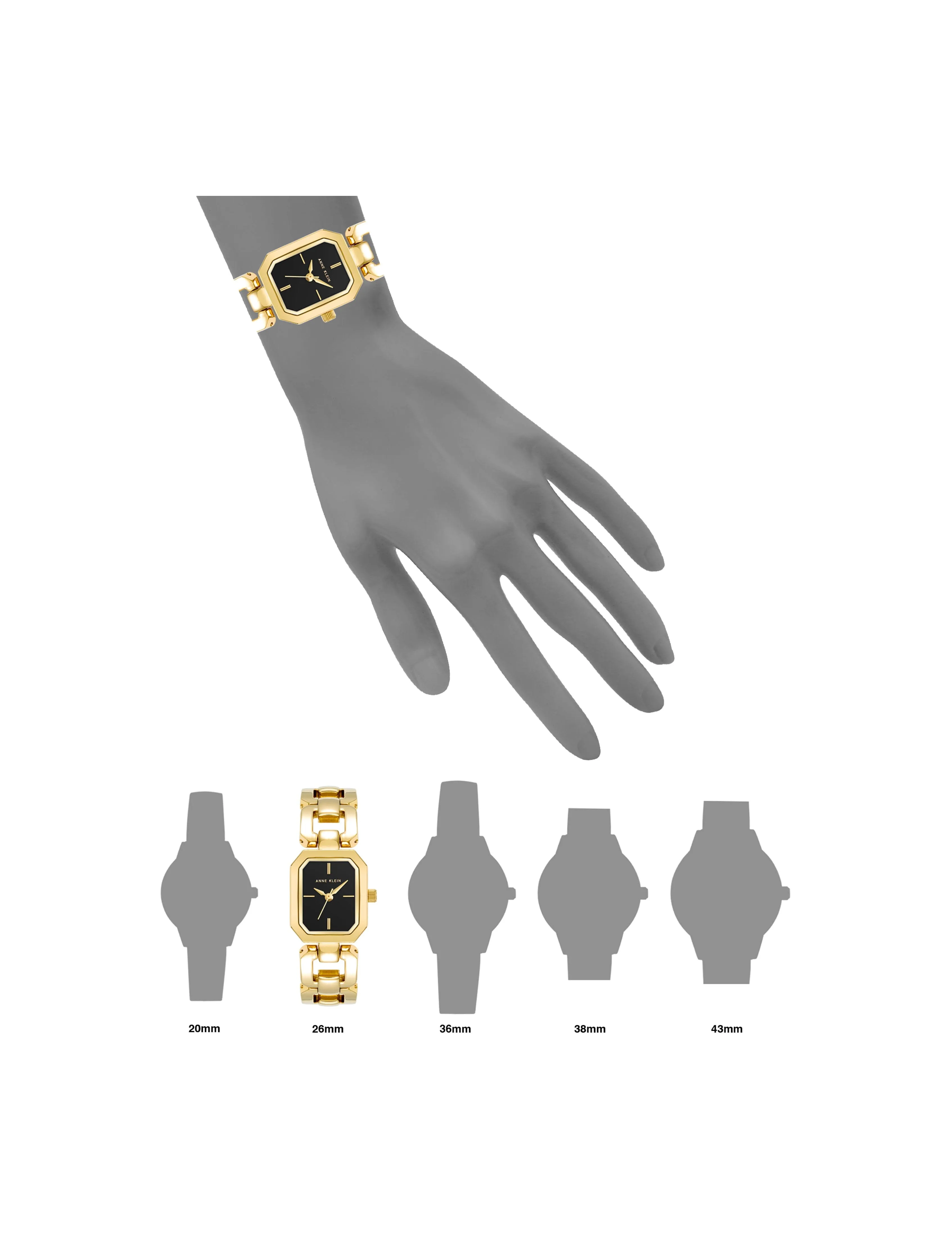 Octagonal Link Bracelet Watch sold by Anne Klein product image thumbnail 4