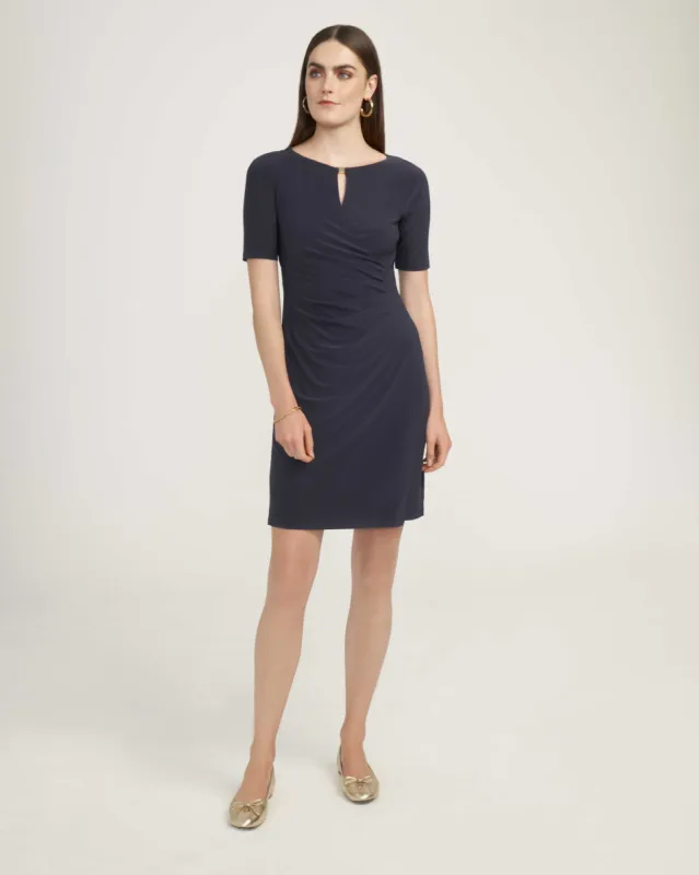 Classic Side Pleat Dress- Clearance made by Kasper