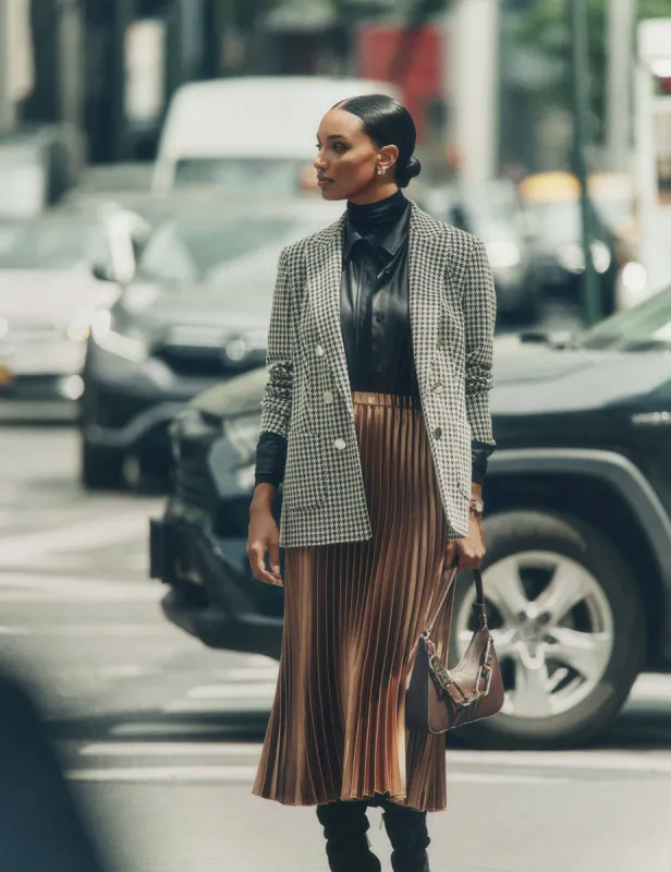 Pull On Pleated Skirt sold by Anne Klein