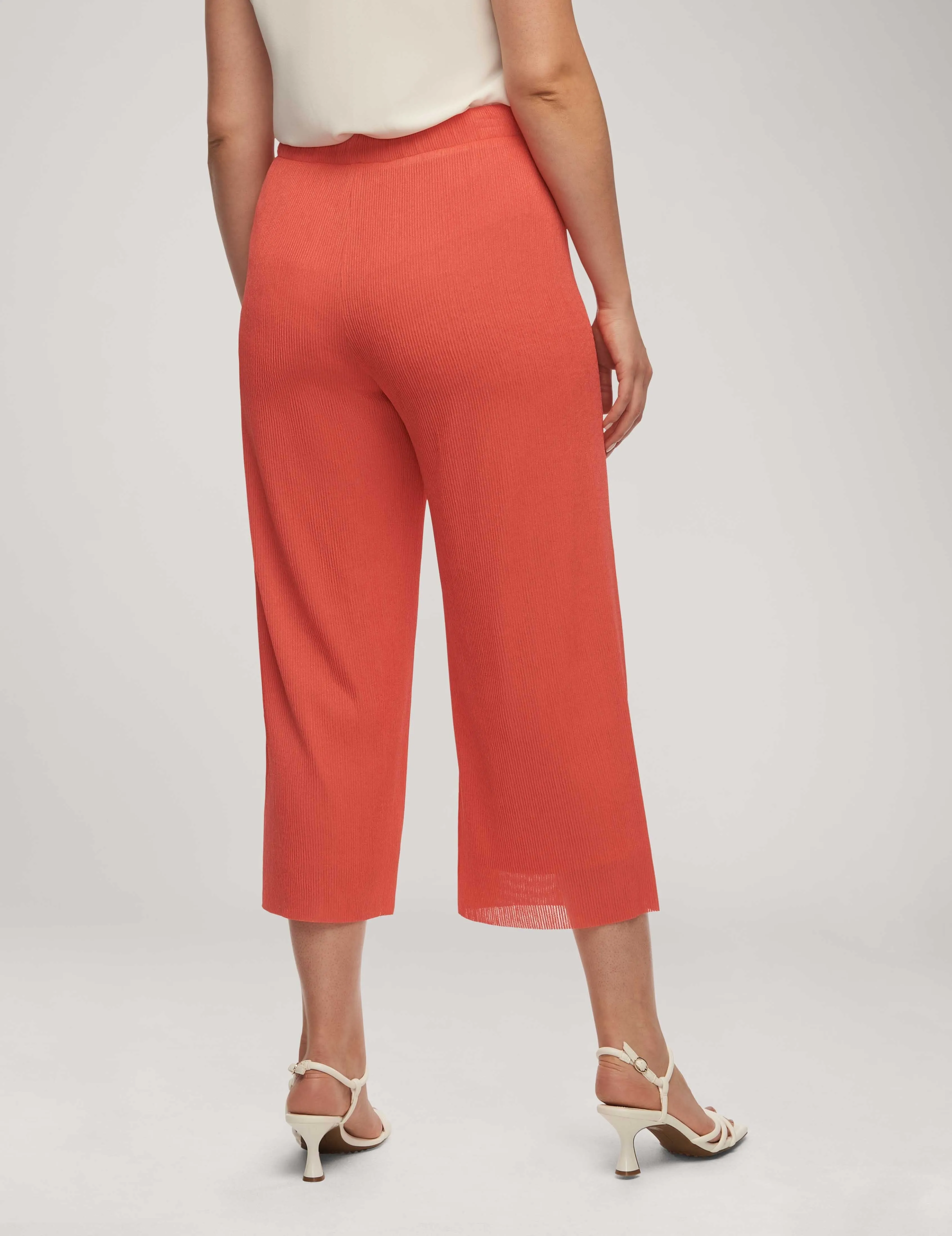 Crinkle Rib Wide Leg Crop Pant- Sale sold by Anne Klein product image thumbnail 2