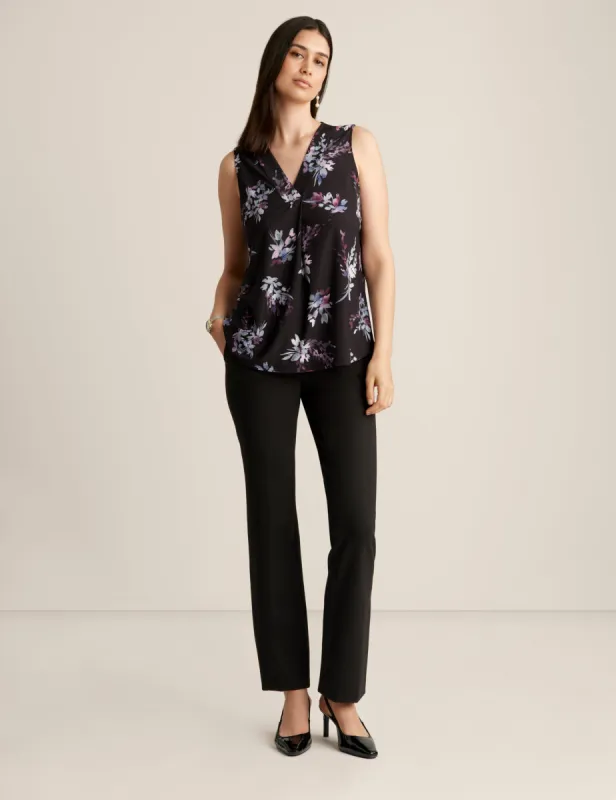 Printed Pleat Front Shell sold by Anne Klein