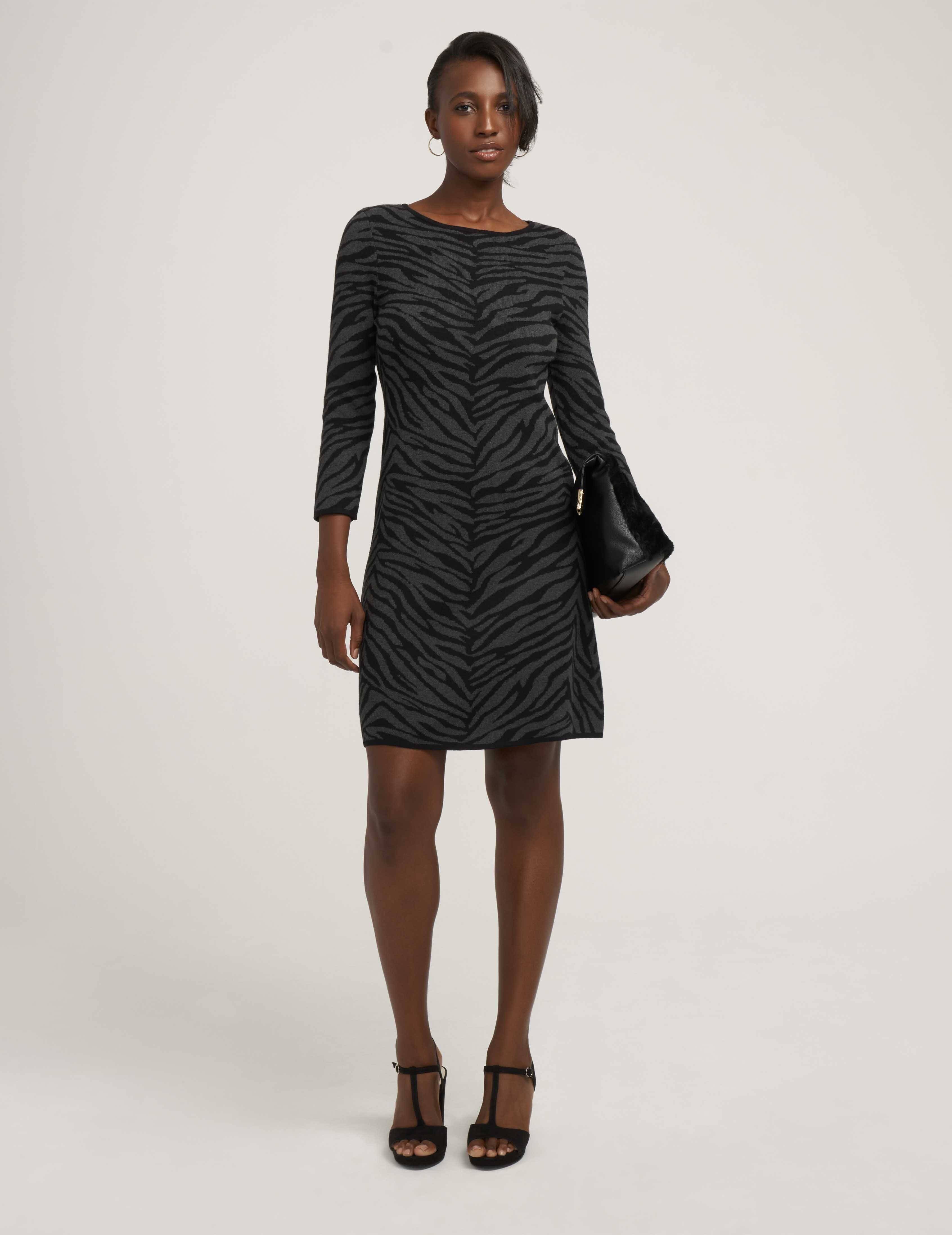 Animal Jacquard Sweater Dress- Sale sold by Anne Klein product image thumbnail 2