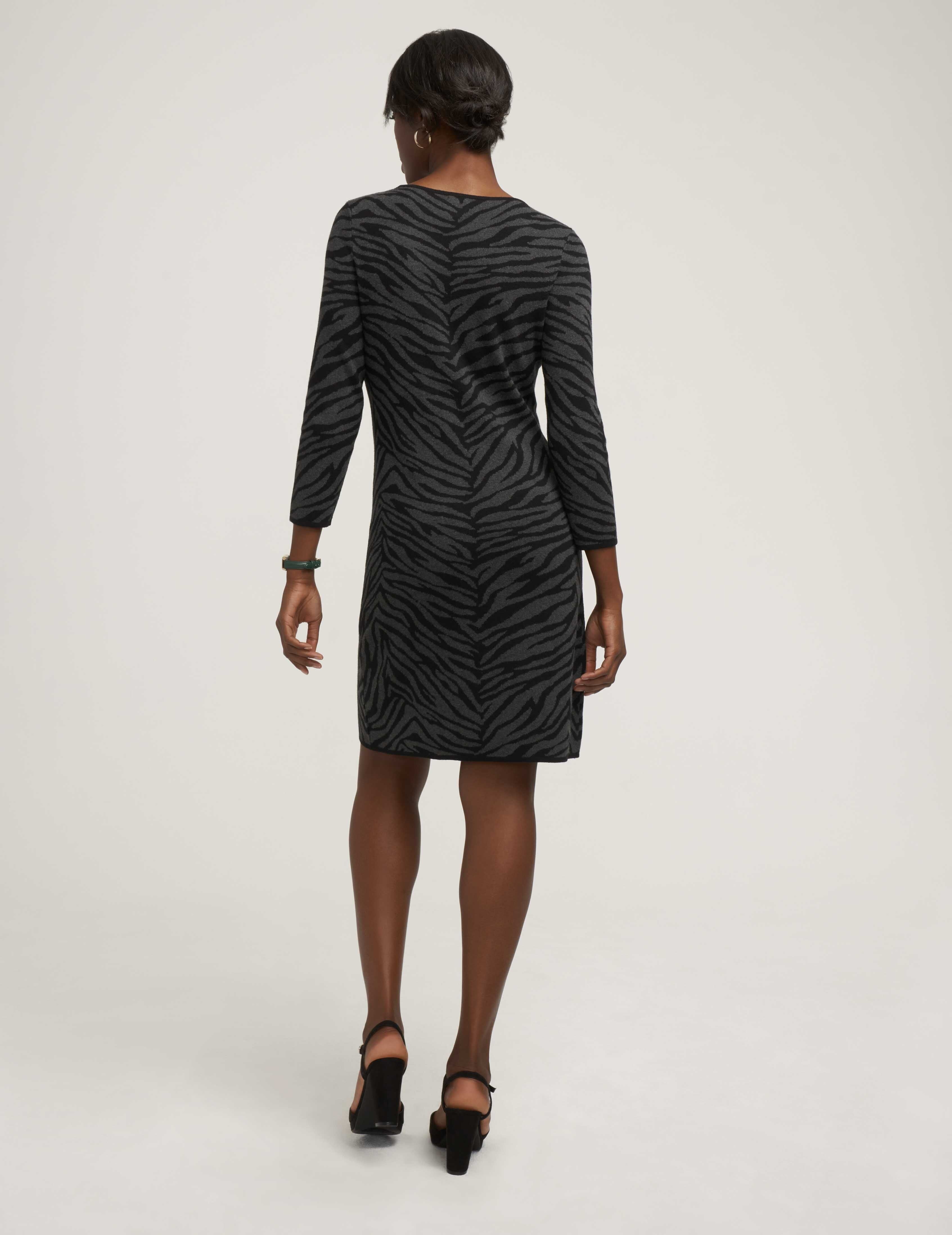 Animal Jacquard Sweater Dress- Sale sold by Anne Klein product image thumbnail 3